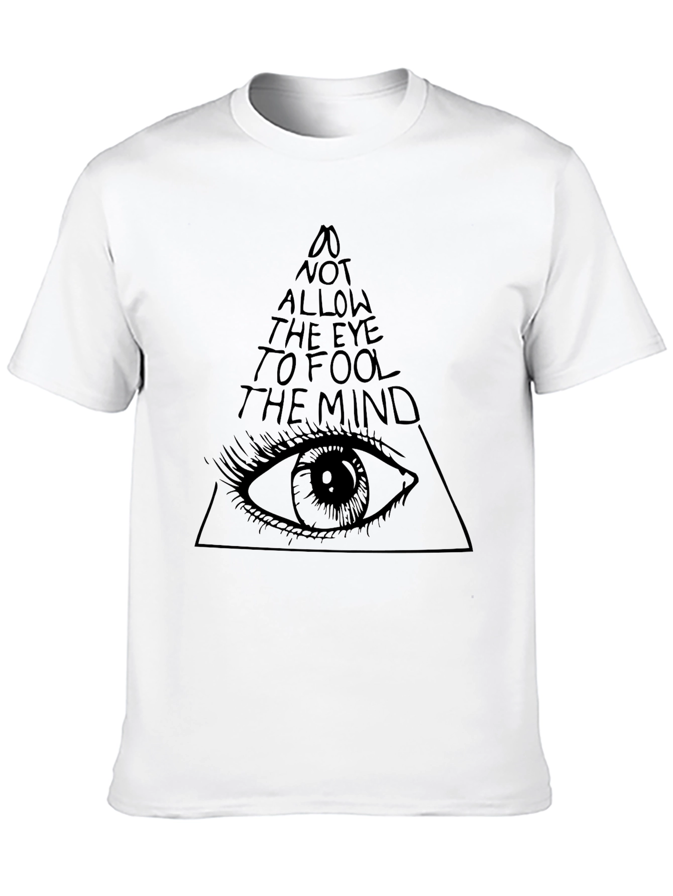 Black Illuminati Eye Black T-Shirt - Mens view 10