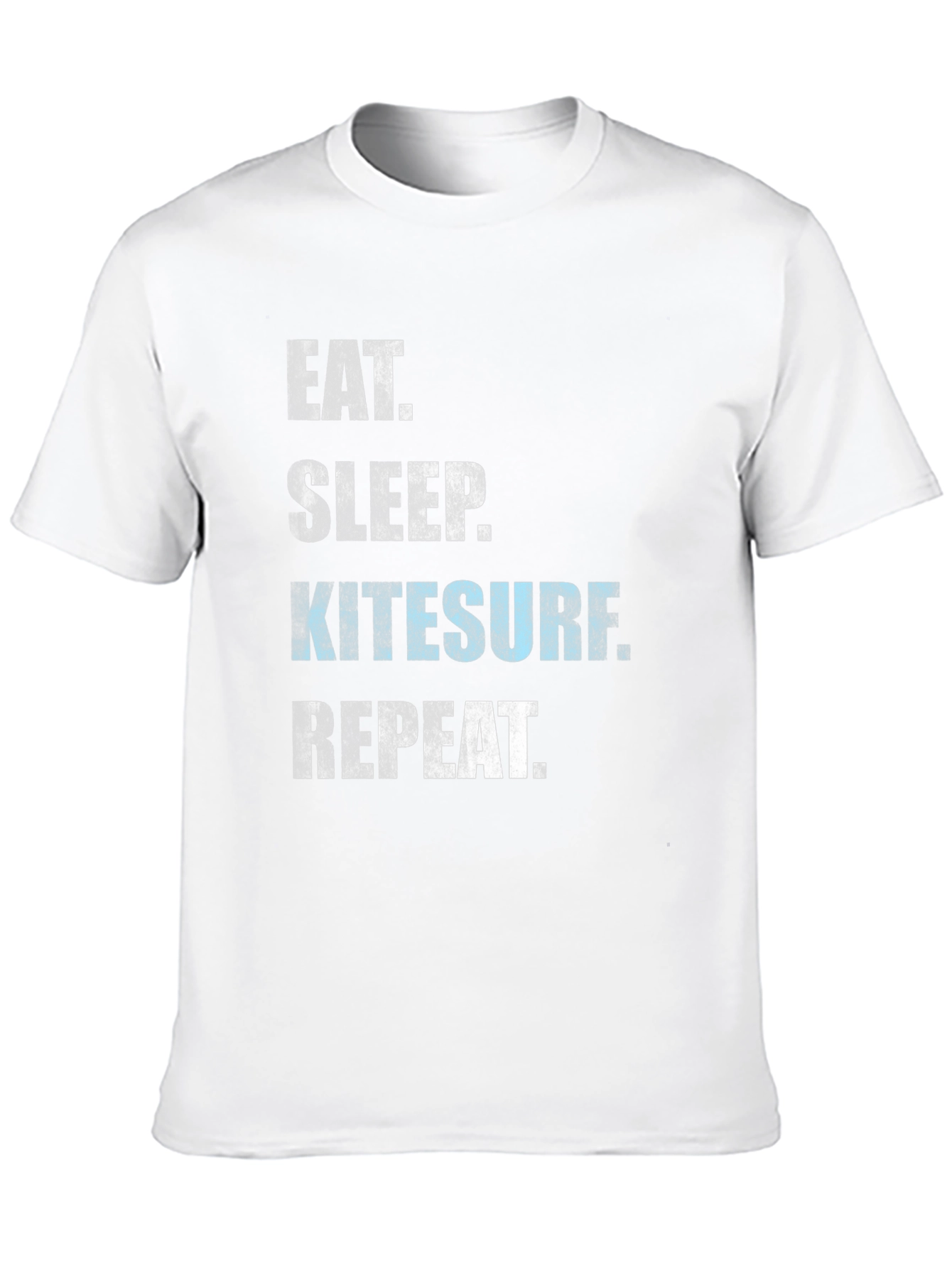 Black Eat Sleep Kitesurf Repeat T-Shirt view 10