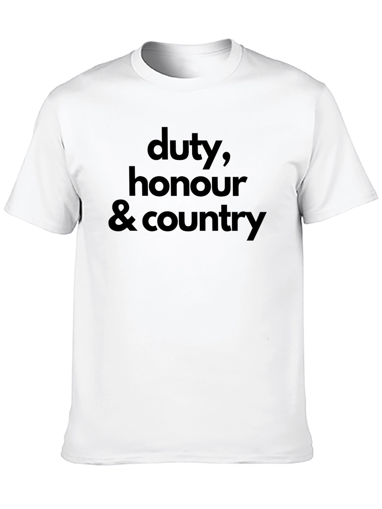 Black Duty, Honour & Country T-Shirt - Classic Patriotic Tee view 10