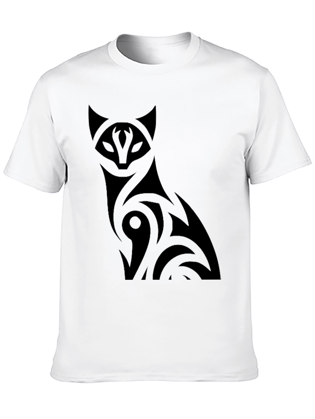 Black Black Cat Graphic Tee - Men's Crew Neck T-Shirt view 10