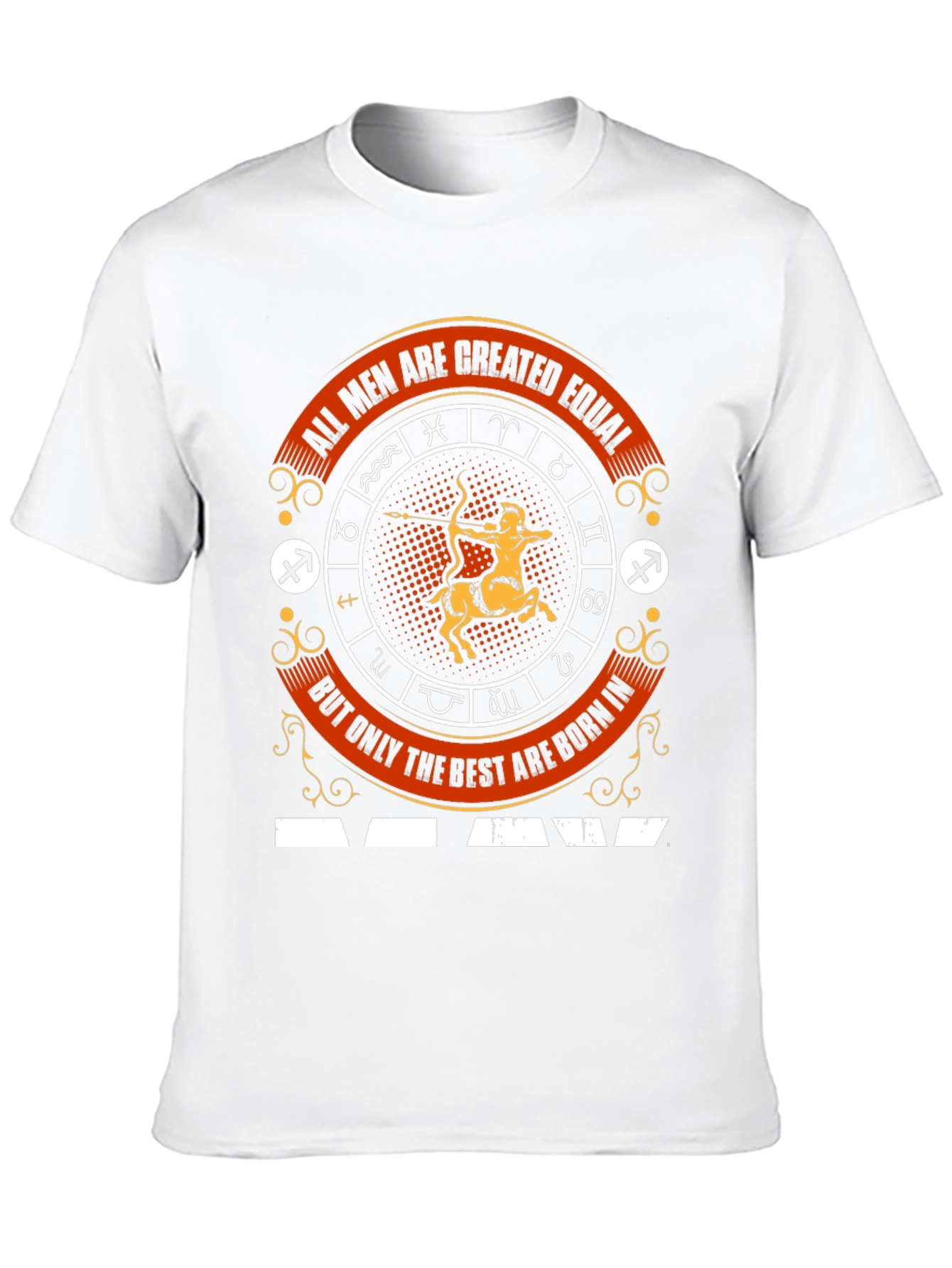 Black Zodiac Sign Graphic Tee - Astrology T-Shirt view 10