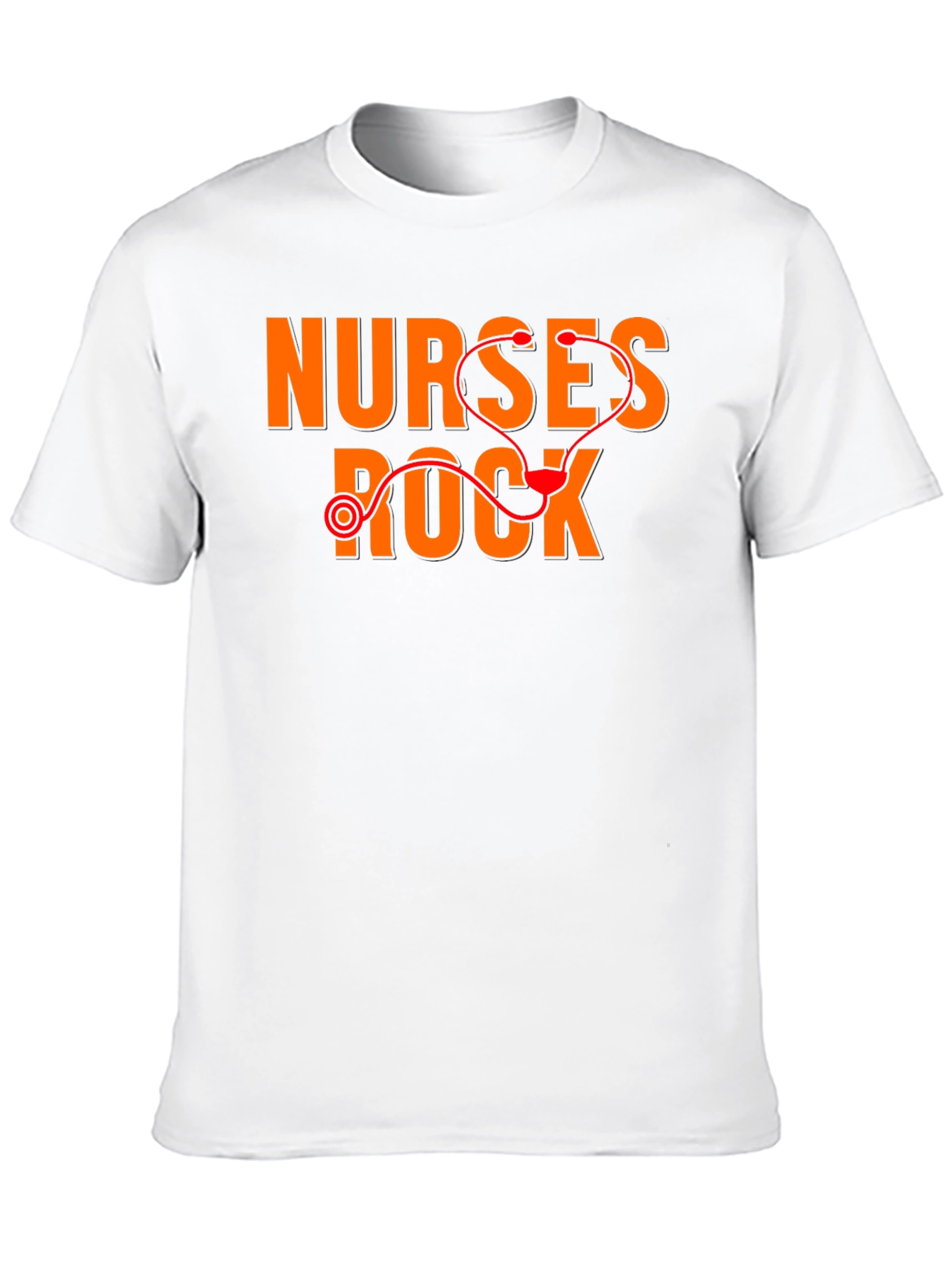 Black Nurses Rock T-Shirt - Medical Stethoscope Graphic Tee view 10