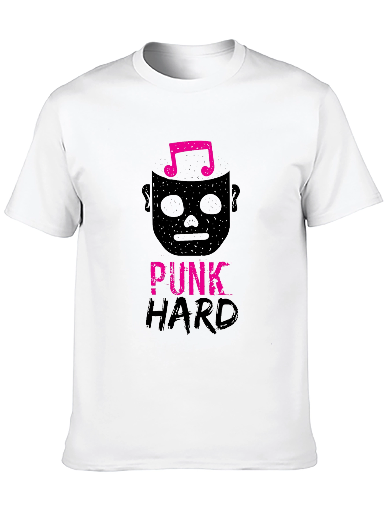 Black Punk Hard Graphic Tee - Black view 10
