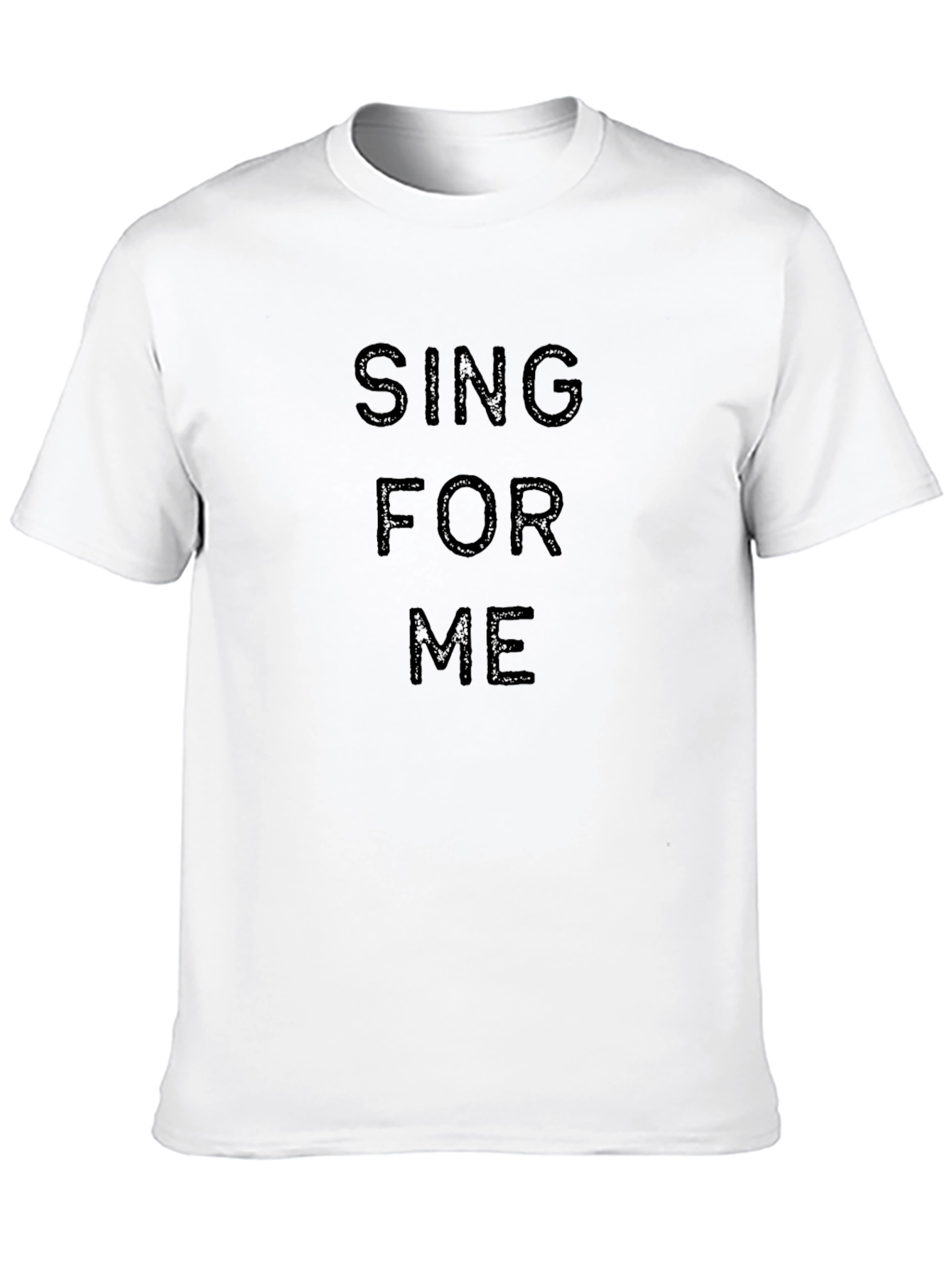 Black Sing For Me Graphic Black T-Shirt view 10