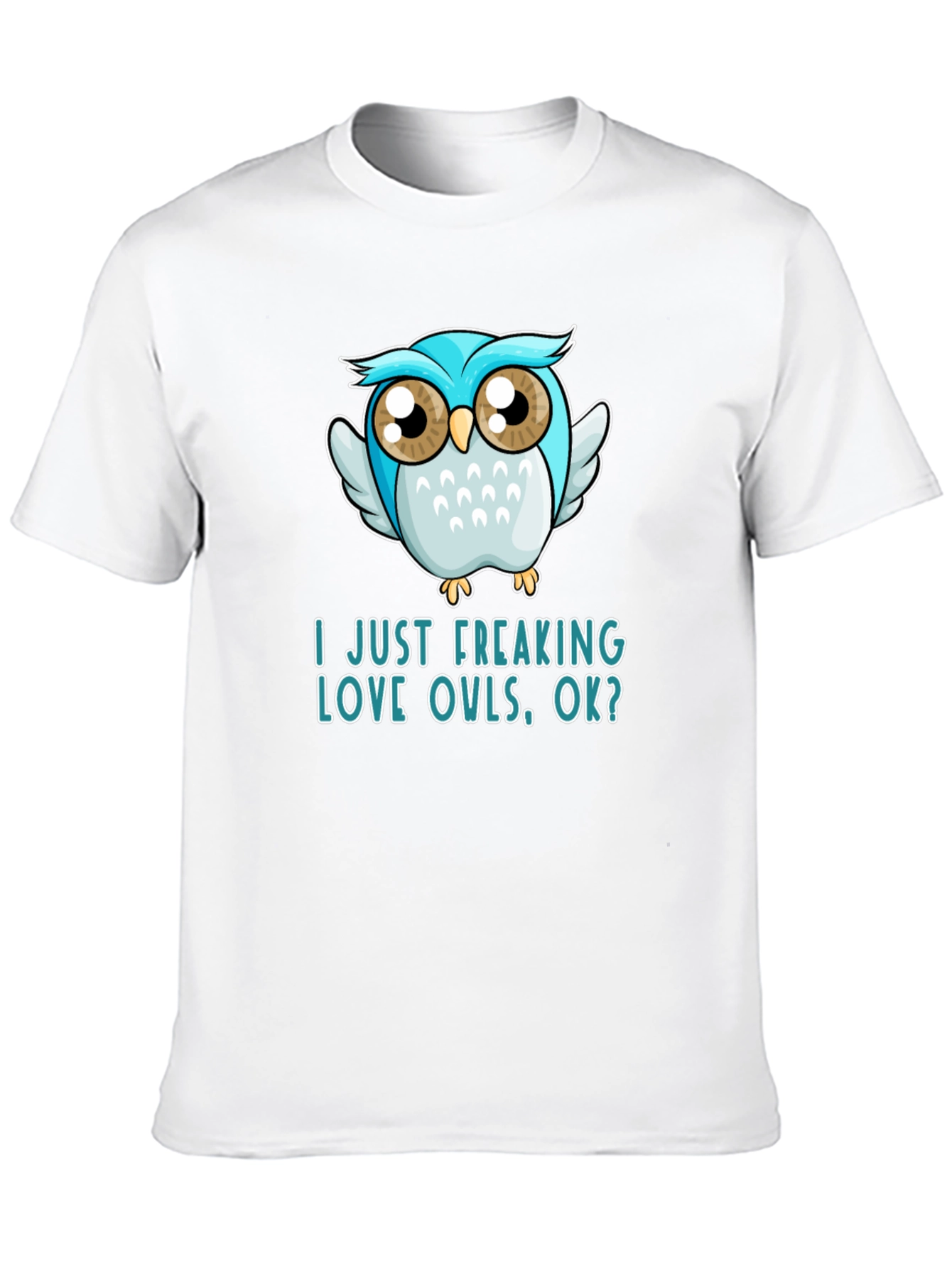 Black I Just Freaking Love Owls T-Shirt view 10