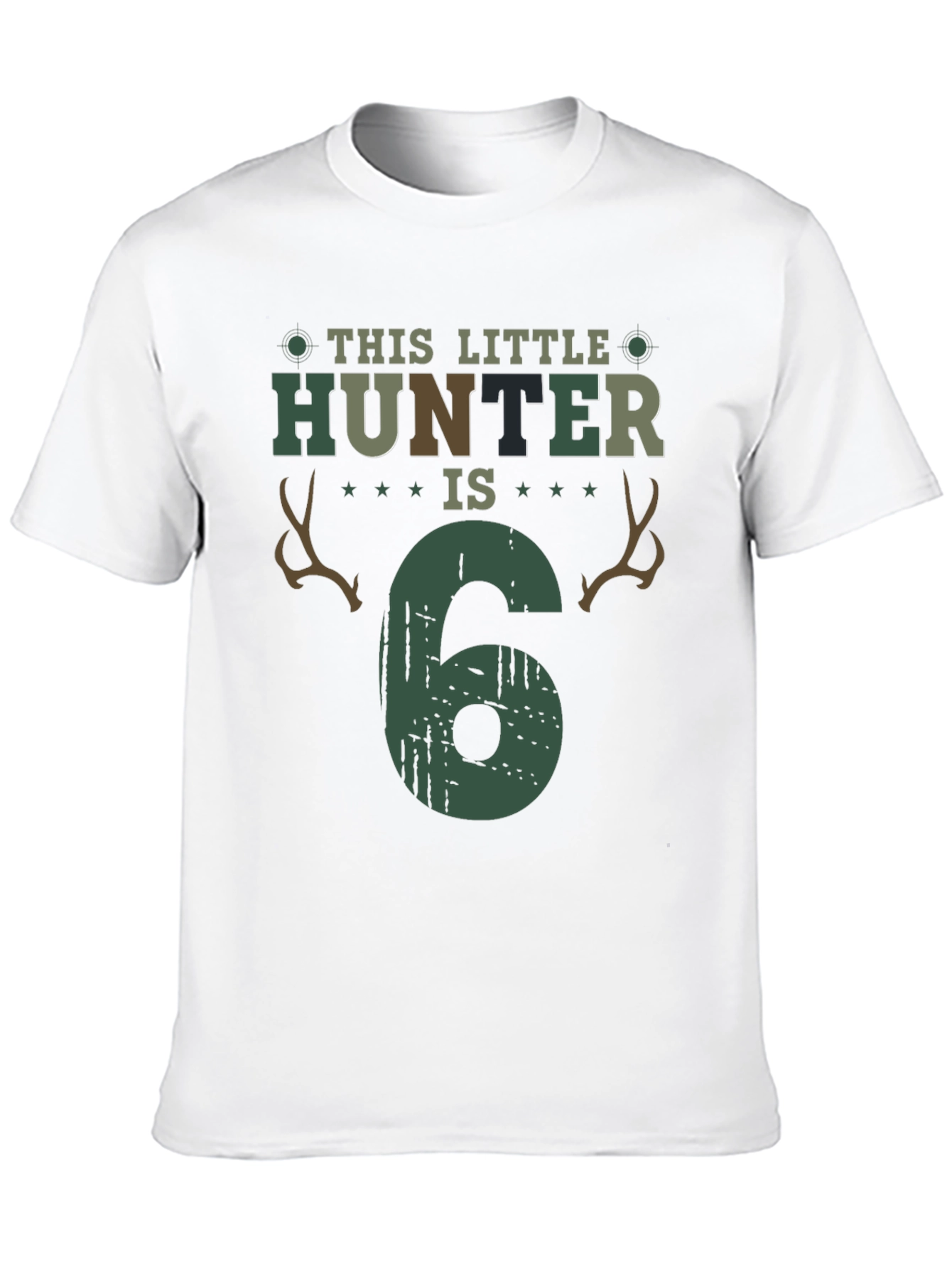 Little Hunter 6th Birthday T-Shirt - 10