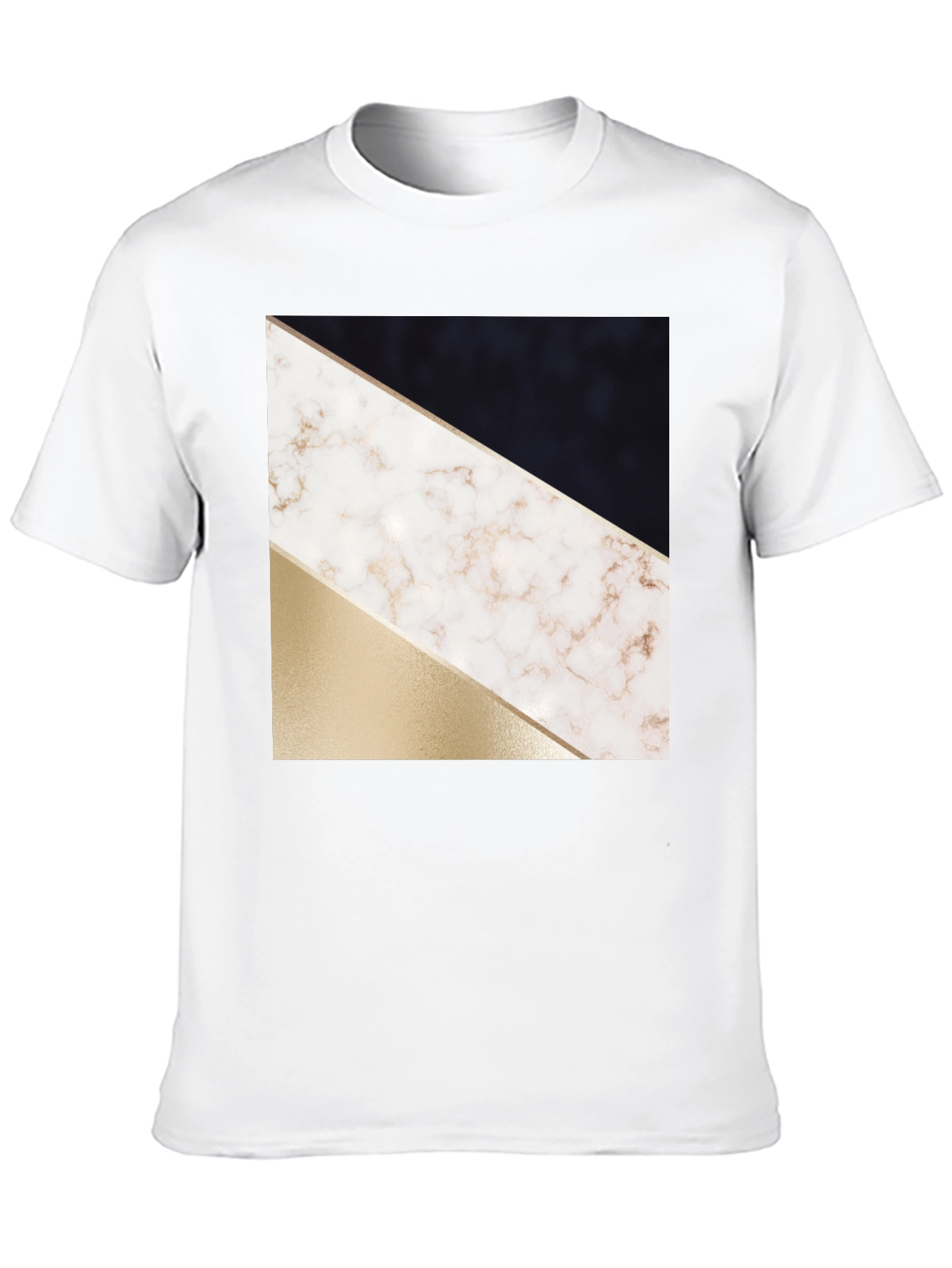Black Abstract Geometric T-Shirt view 10