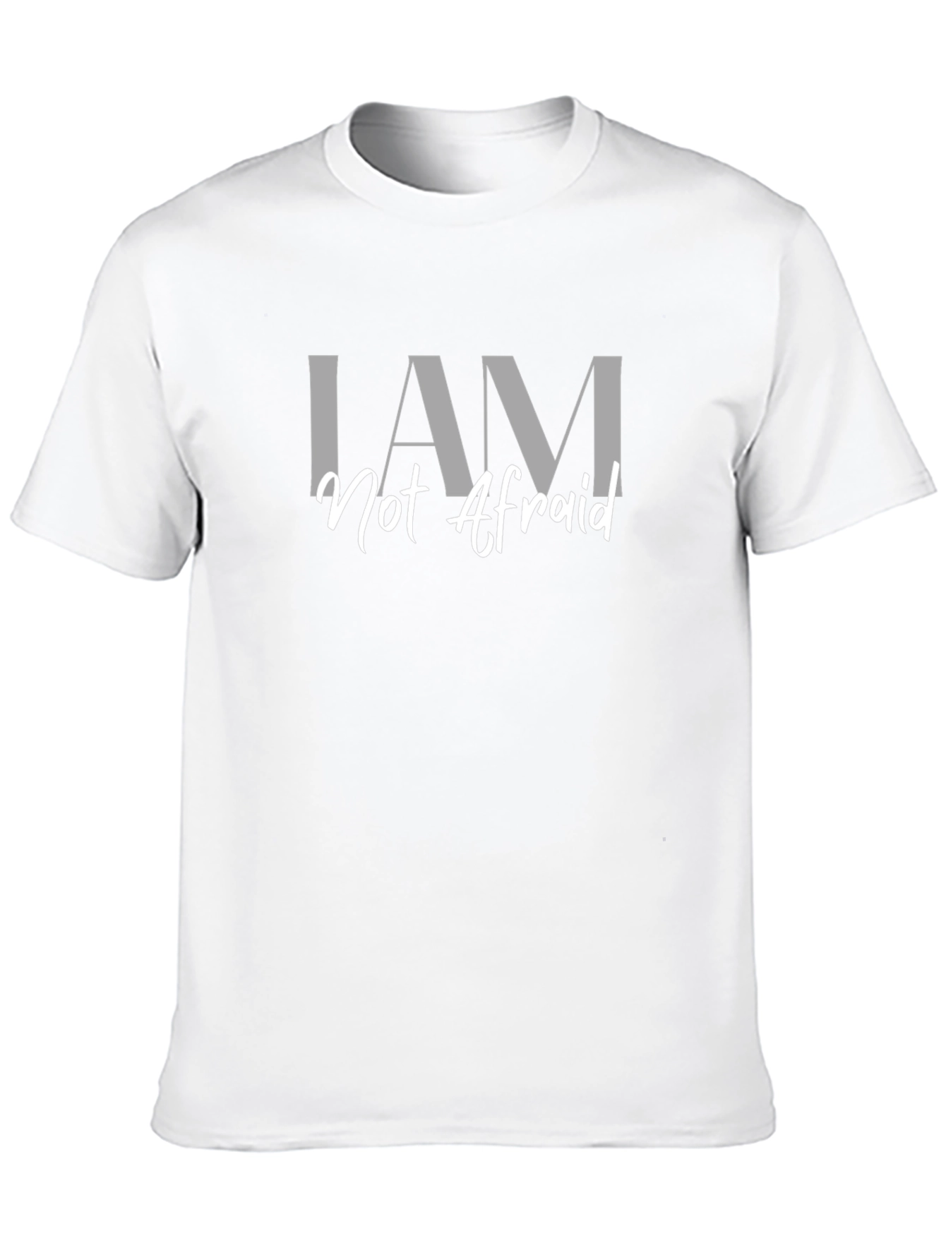 Black I AM Not Afraid Graphic T-Shirt view 10