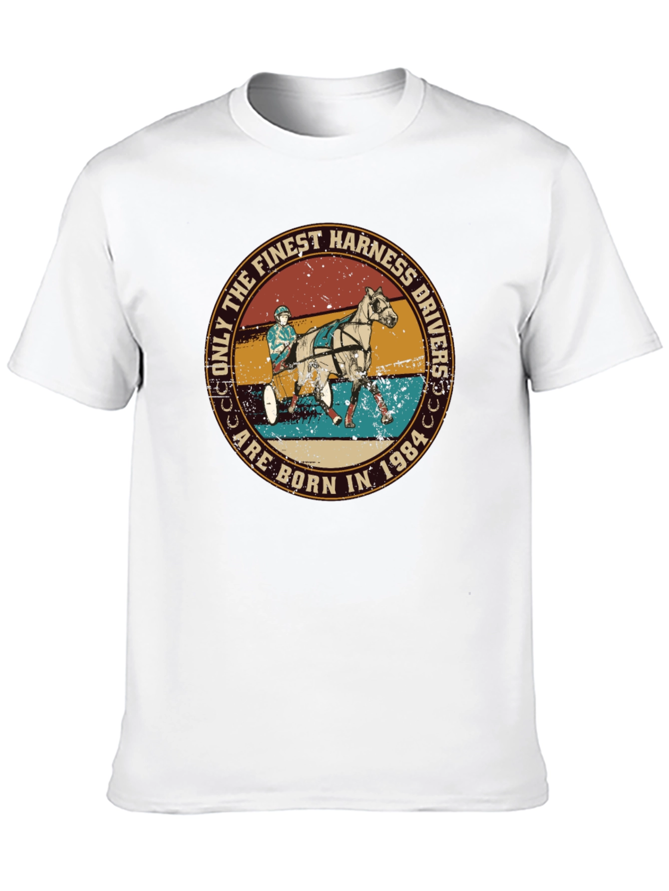 Finest Harness Drivers Born in 1984 Black Tee - 10
