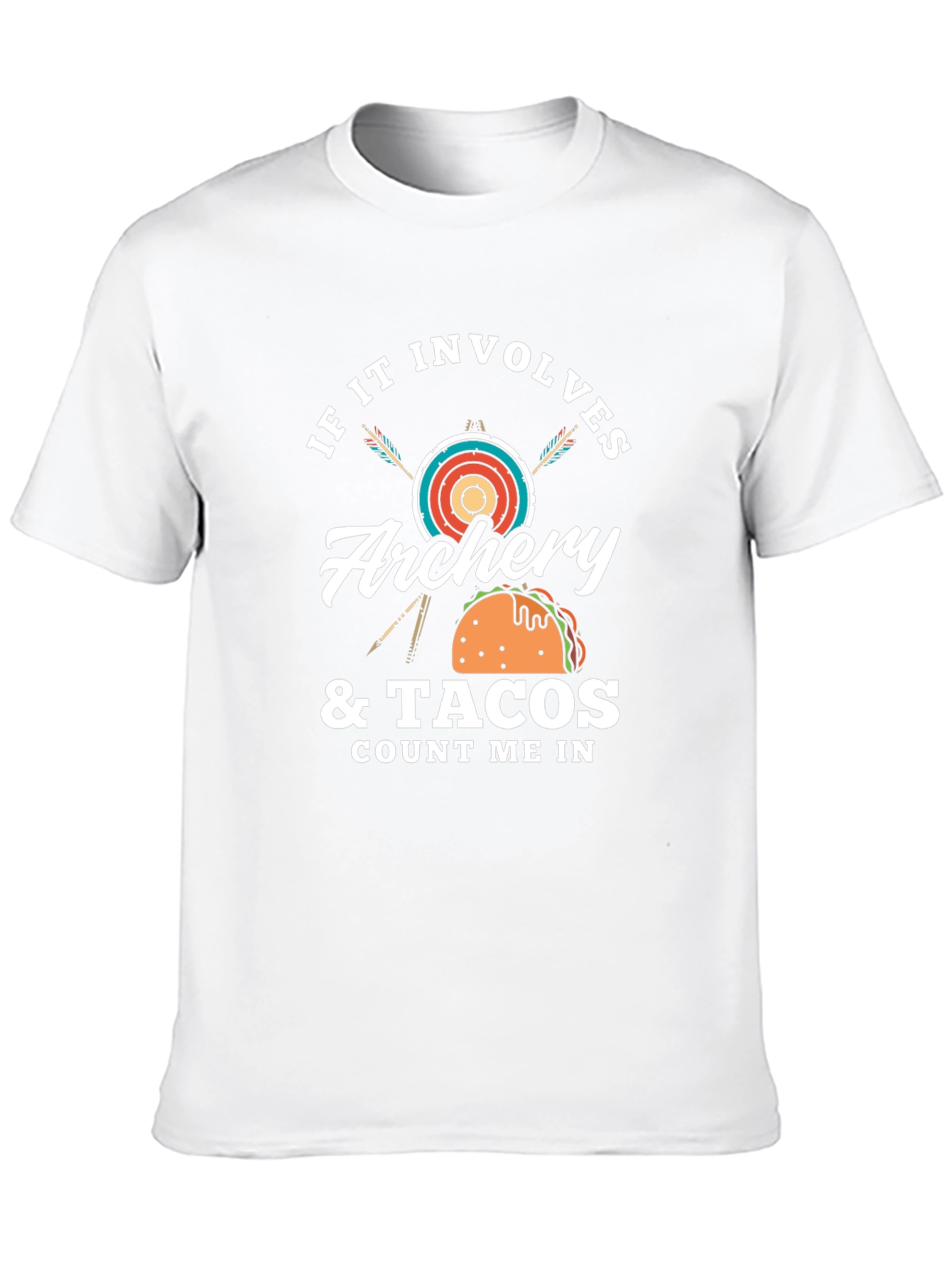 Black Archery & Tacos Men's T-Shirt - Count Me In view 10