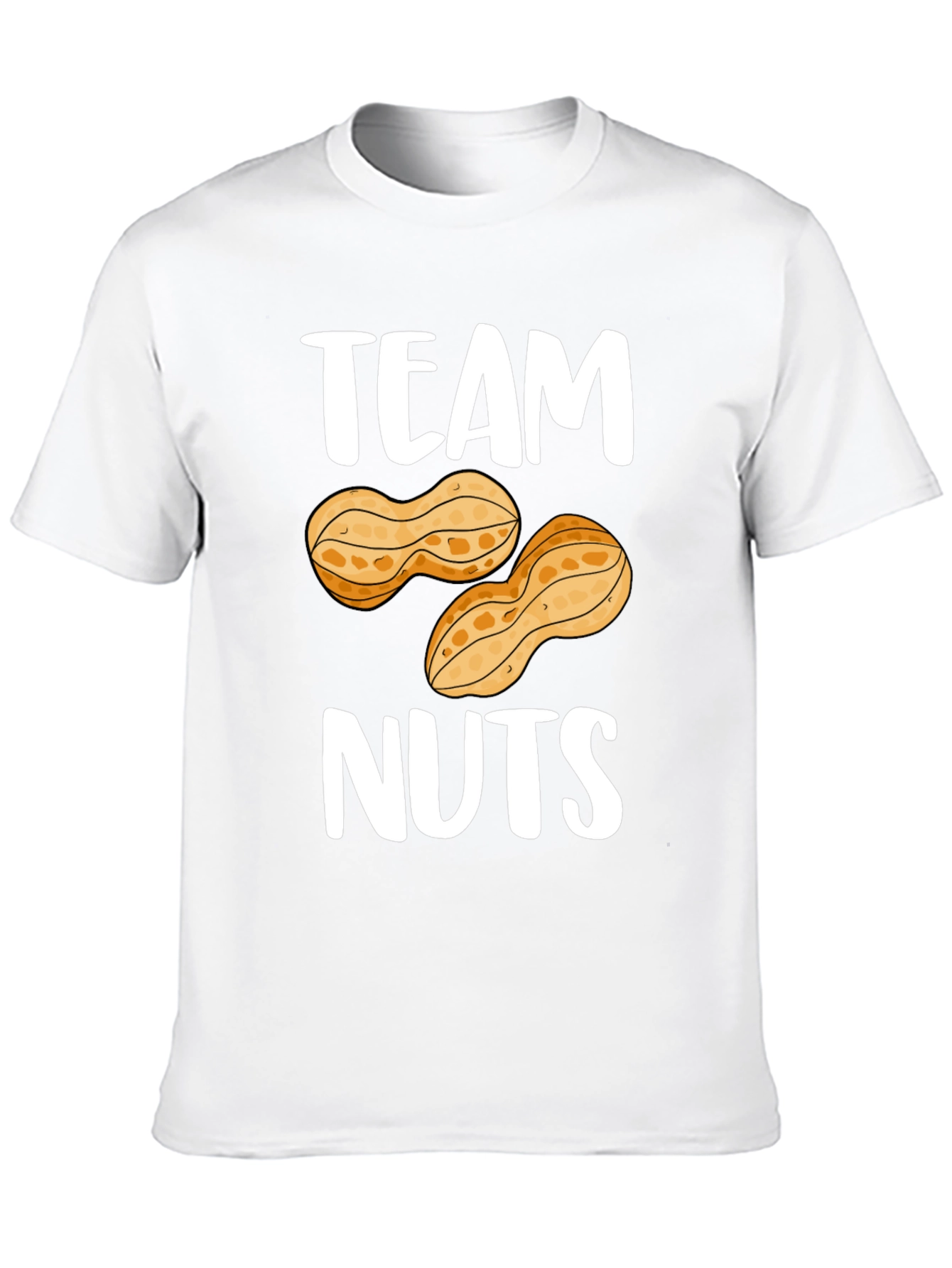 Black Team Nuts Graphic T-Shirt - Funny Peanut Tee view 10