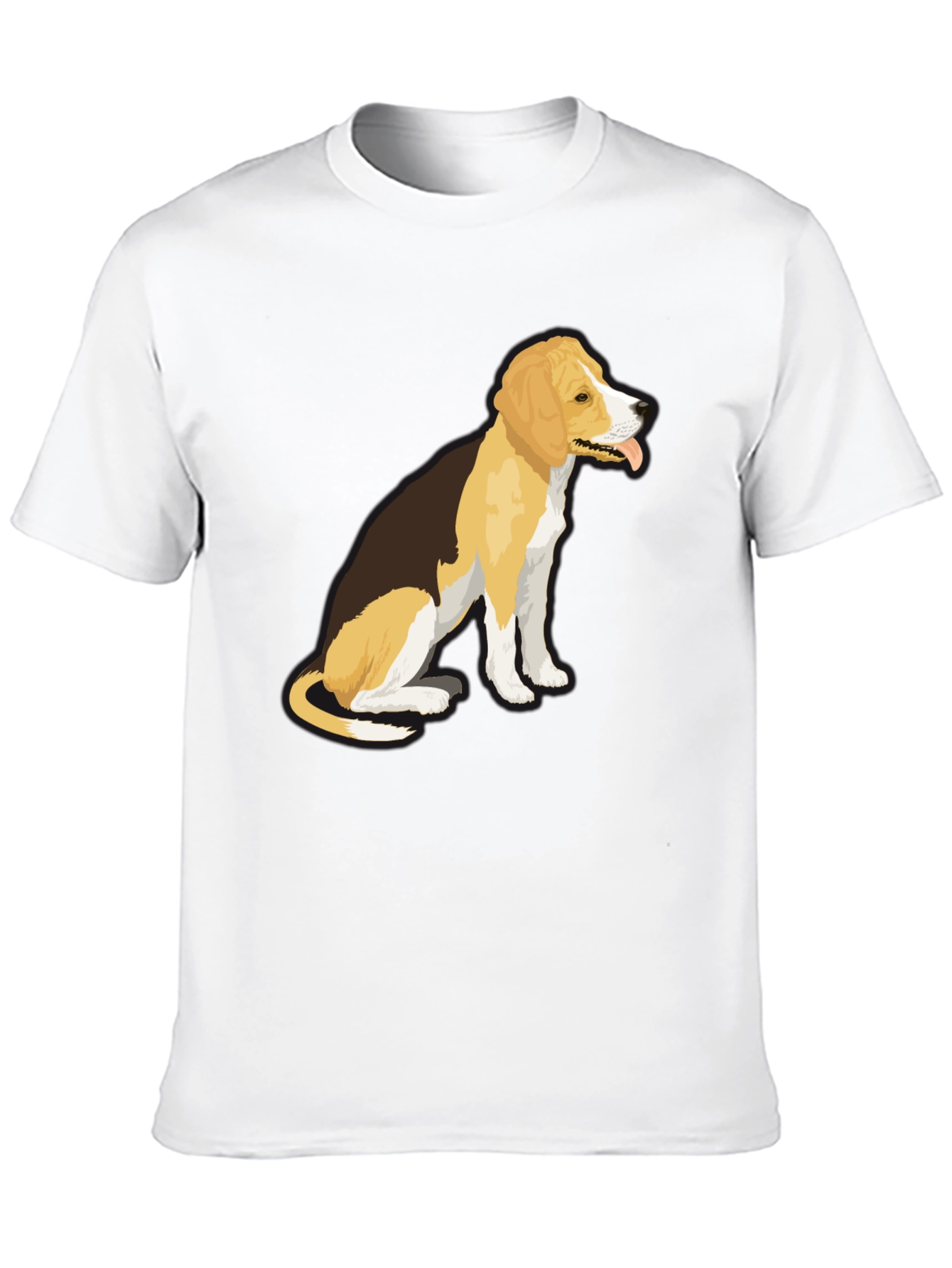 Black Dog Graphic T-Shirt - Black, Casual Wear view 10