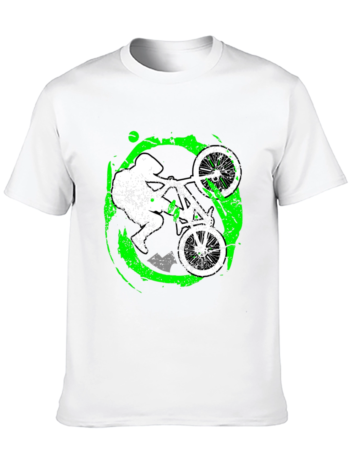 Black Mountain Biker Graphic T-Shirt - Black view 10