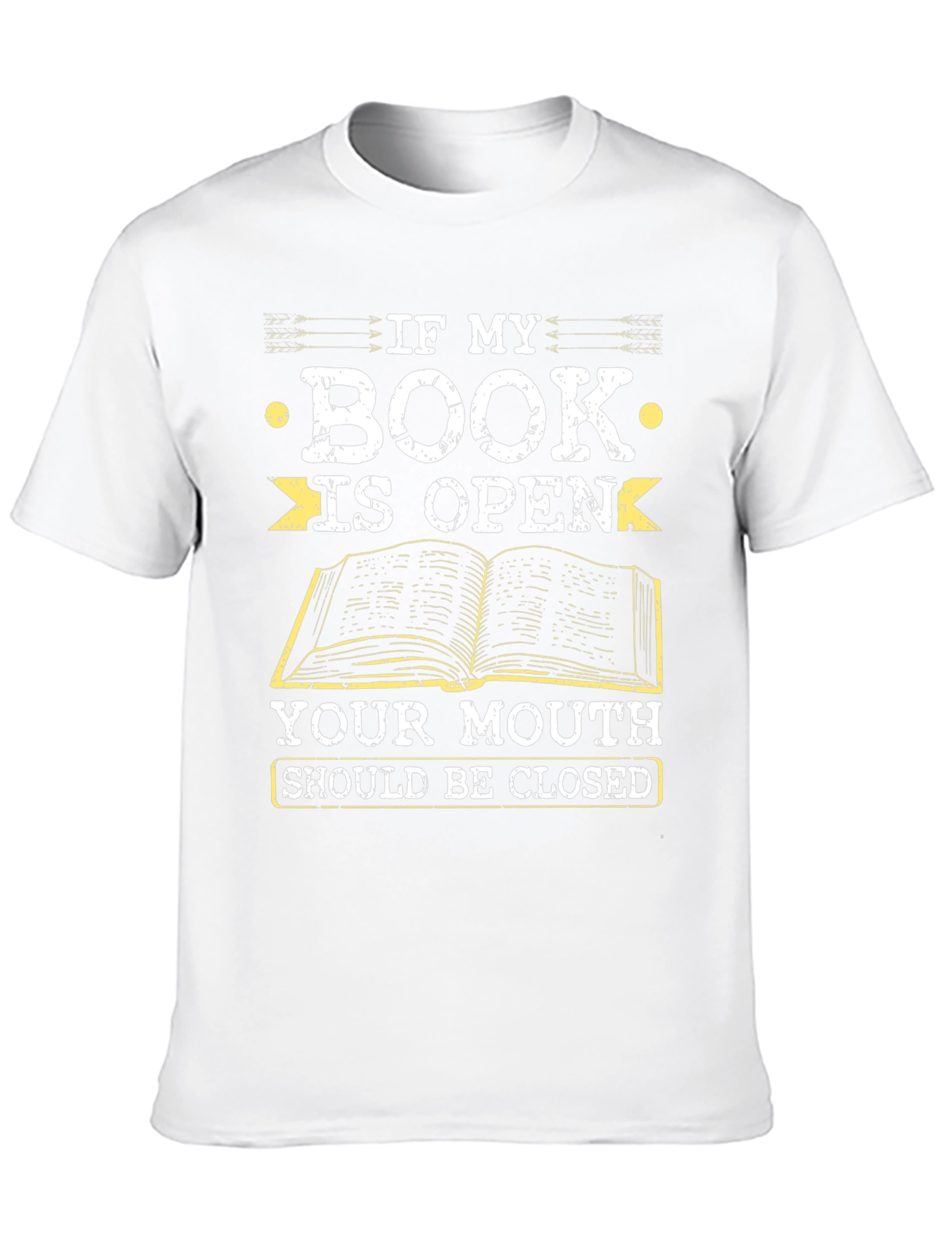 Black Book Lover's T-Shirt: If My Book Is Open view 10