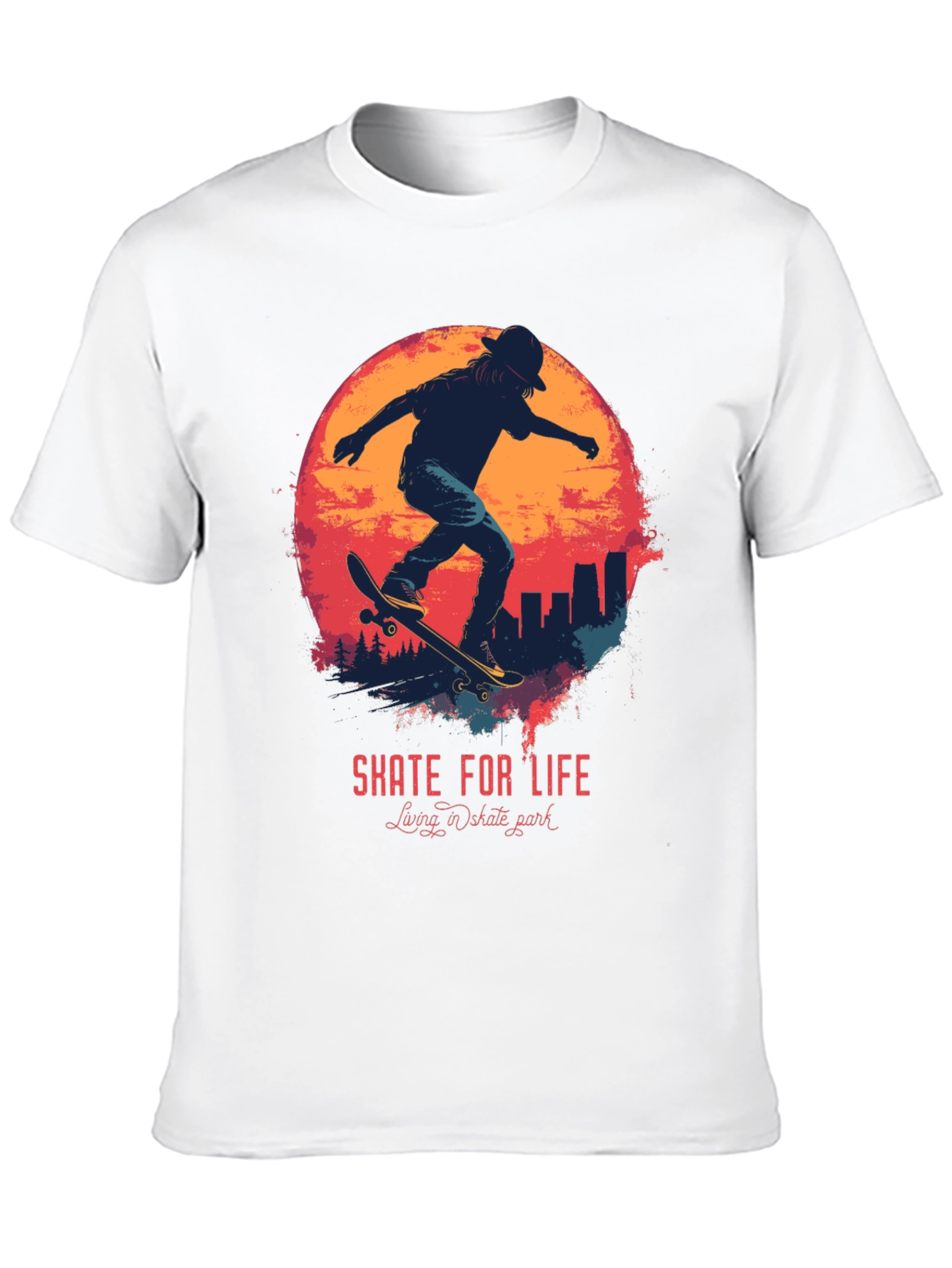 Black Skate For Life Graphic Tee view 10