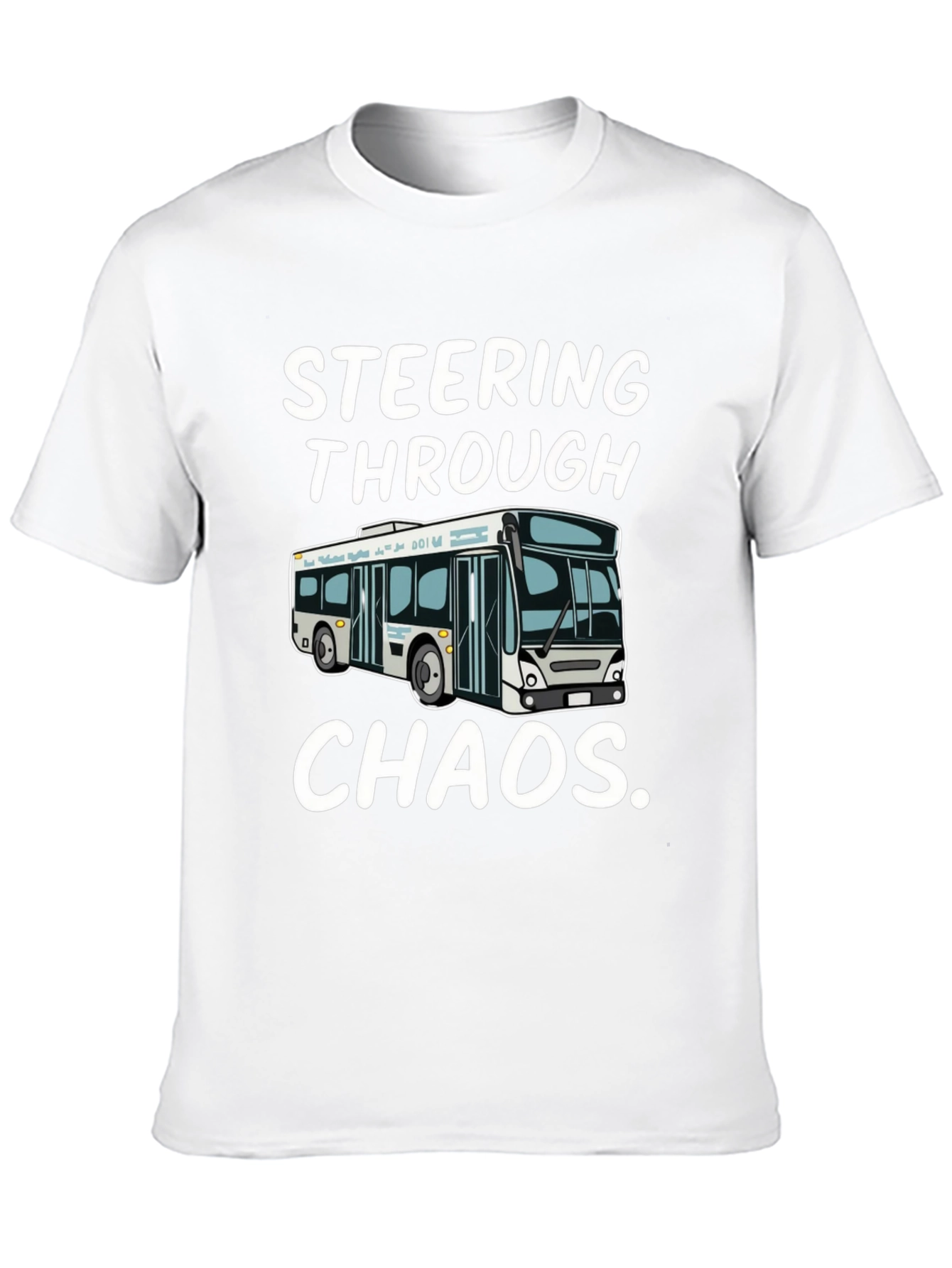 Steering Through Chaos Black Graphic T-Shirt - 10