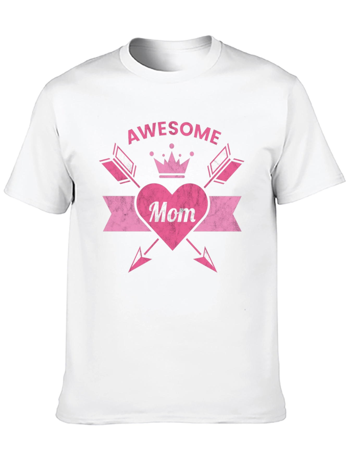 Black Awesome Mom Graphic T-Shirt, Black view 10
