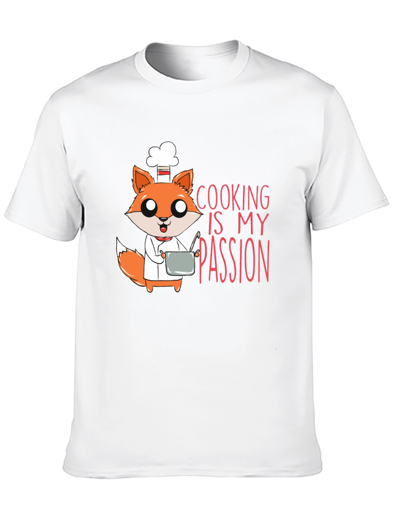 Black Chef Fox T-Shirt - Cooking Is My Passion view 10