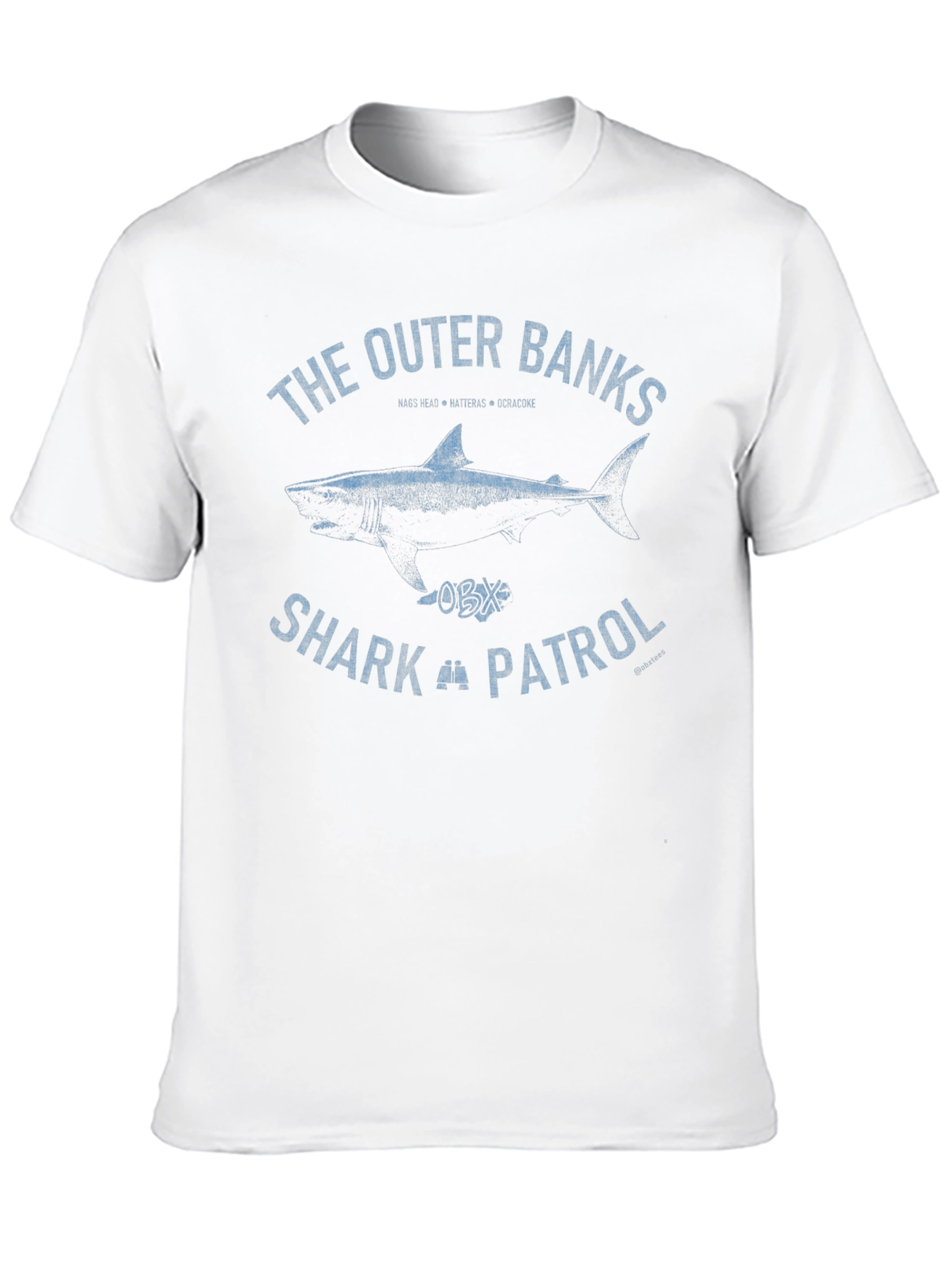 Black Outer Banks Shark Patrol Graphic Tee view 10