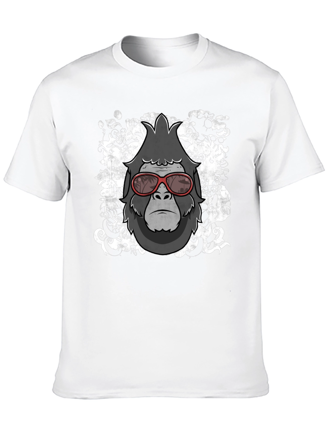 Black Cool Gorilla Graphic Tee - Stylish Men's Black T-Shirt view 10