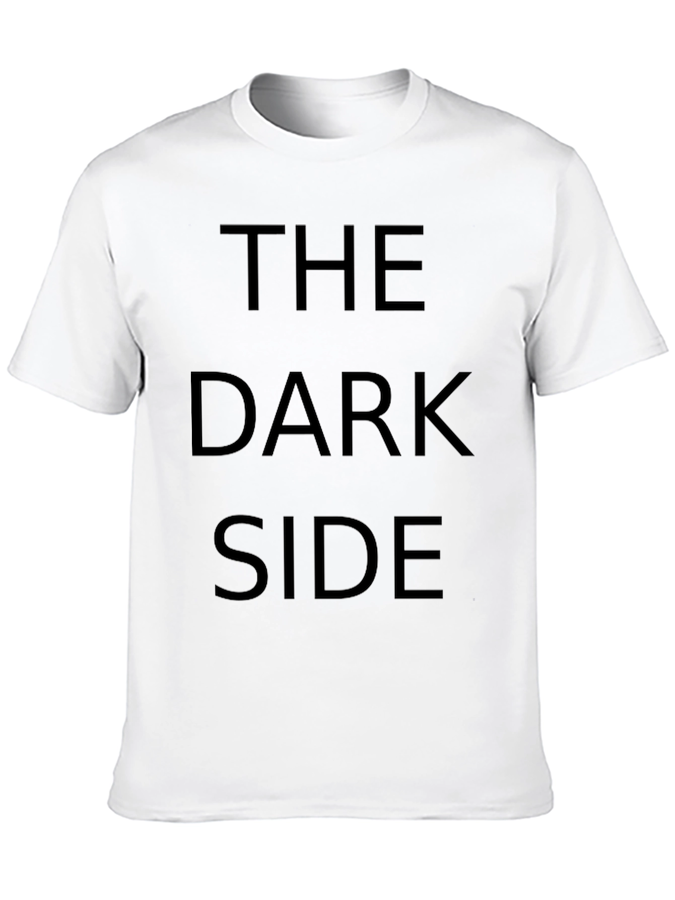 Black The Dark Side Graphic Black T-Shirt view 10