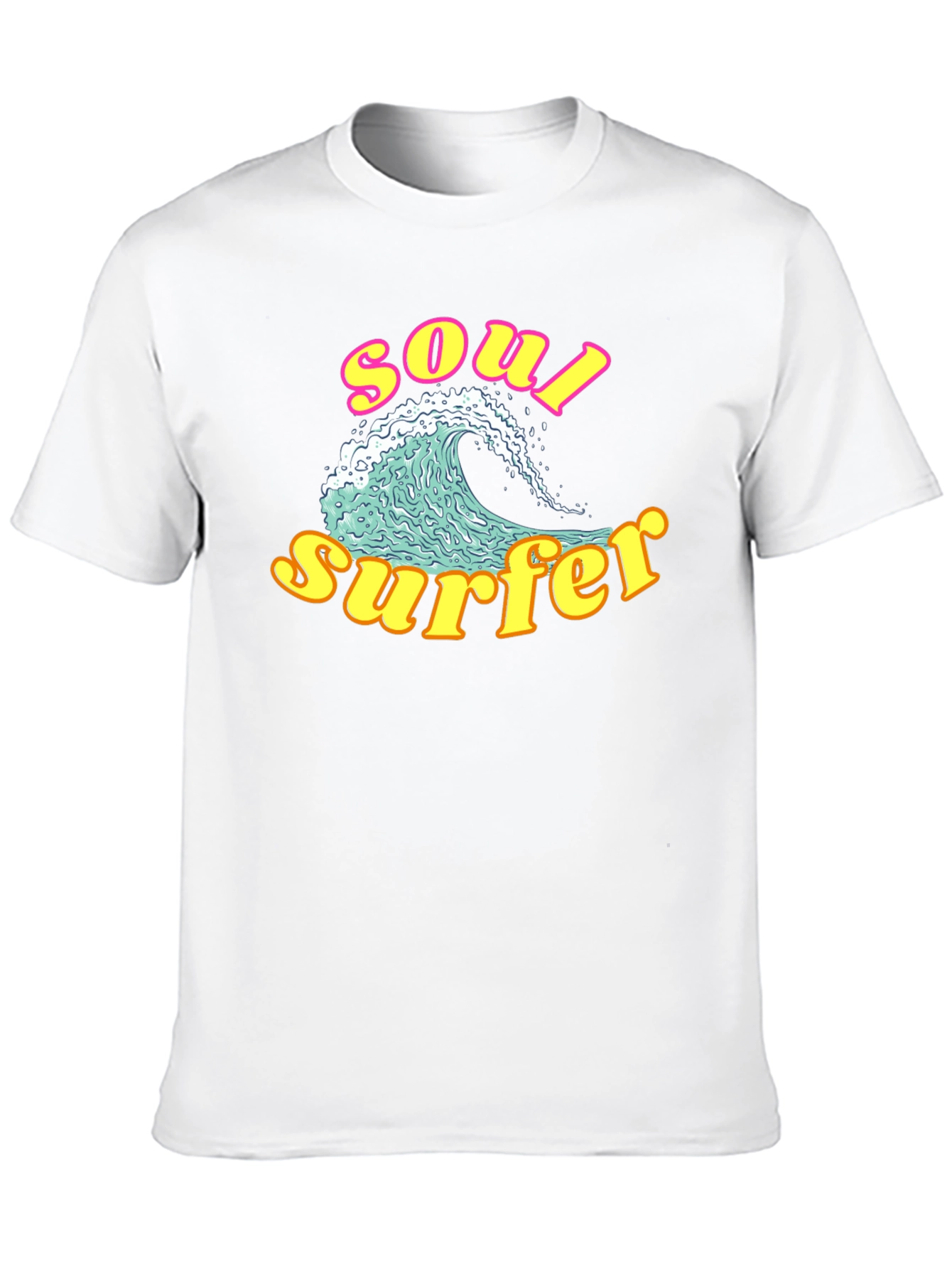 Black Soul Surfer Graphic Tee - Retro Wave Design view 10