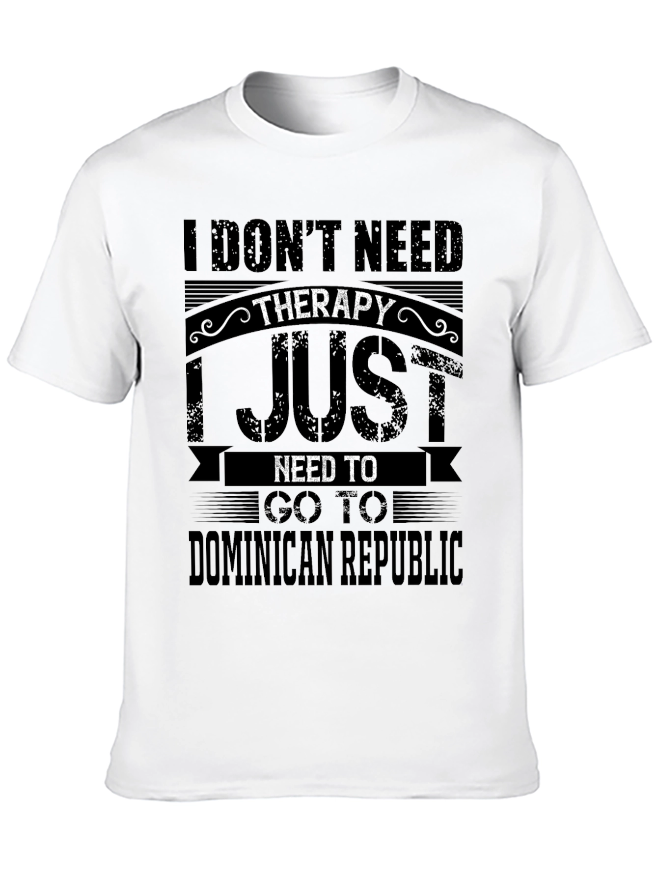 Black Dominican Republic Therapy T-Shirt view 10