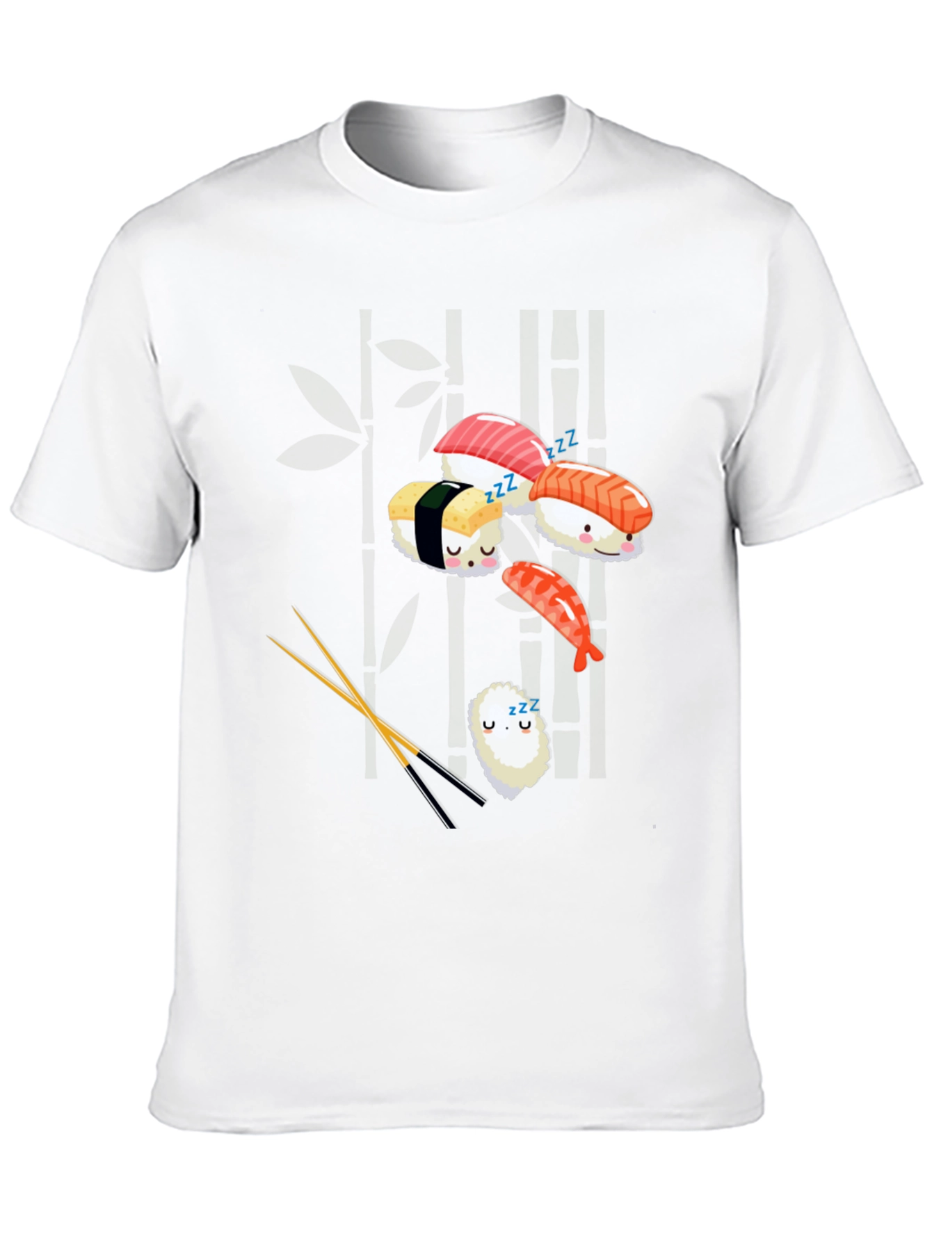 Black Sushi Nap T-Shirt: Cute & Comfy Japanese Food Tee view 10