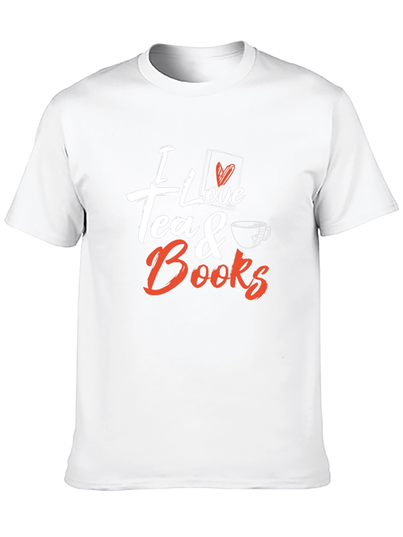 Black I Love Tea & Books Graphic T-Shirt view 10