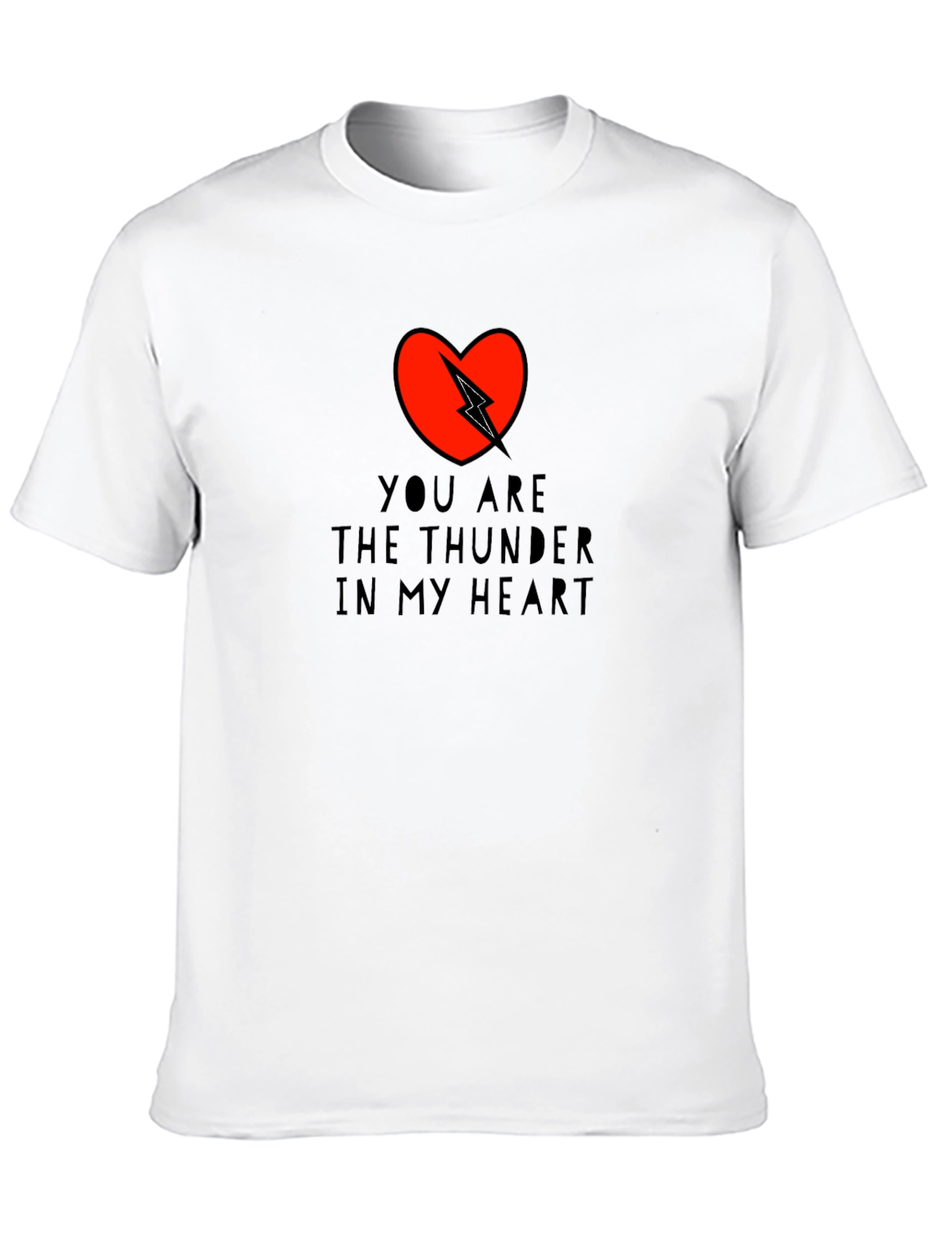 Black Thunder in My Heart Graphic Tee - Love & Emotion view 10
