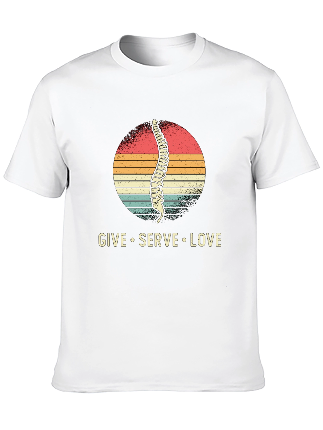 Black Chiropractor T-Shirt - Spine Give Serve Love view 10