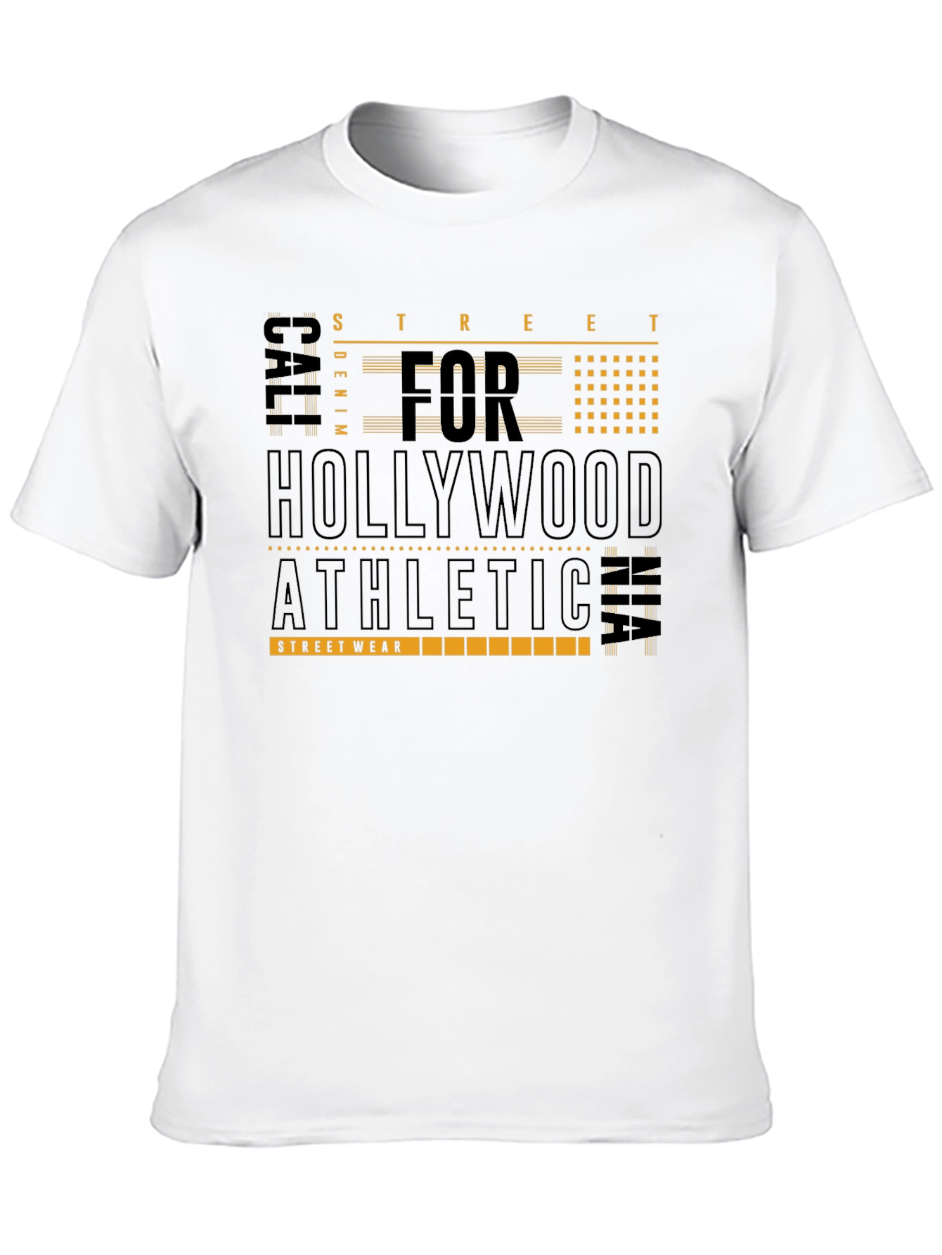 Black Hollywood Athletic Streetwear Tee - Black view 10
