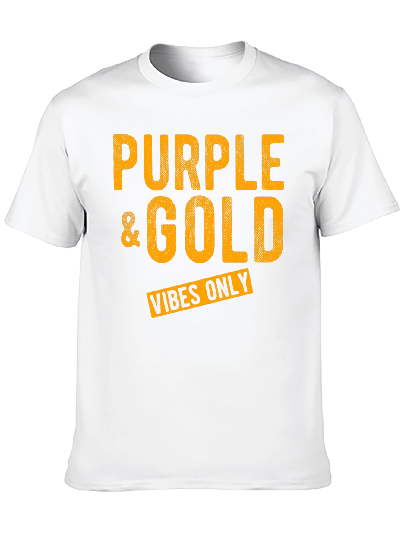 Purple & Gold Vibes Only Graphic T-Shirt - 10
