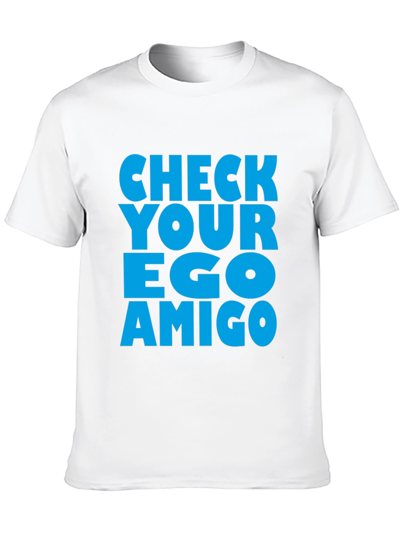 Black Check Your Ego Amigo Graphic Tee view 10