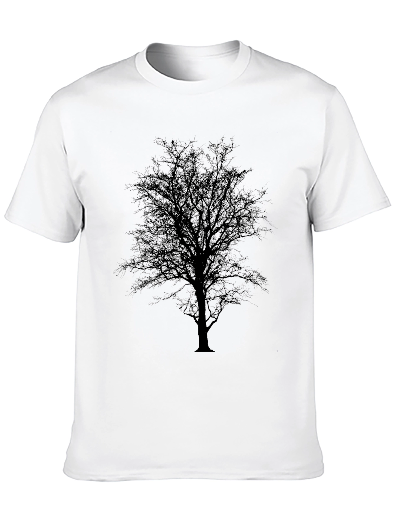 Black Black Tree Silhouette T-Shirt view 10