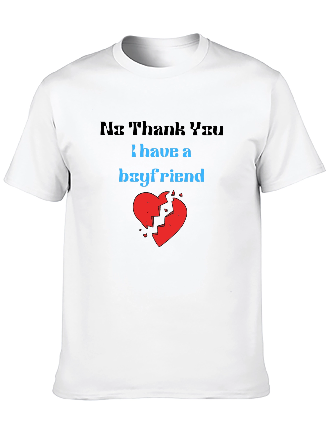 Black Boyfriend Graphic Tee - Funny Relationship Shirt view 10