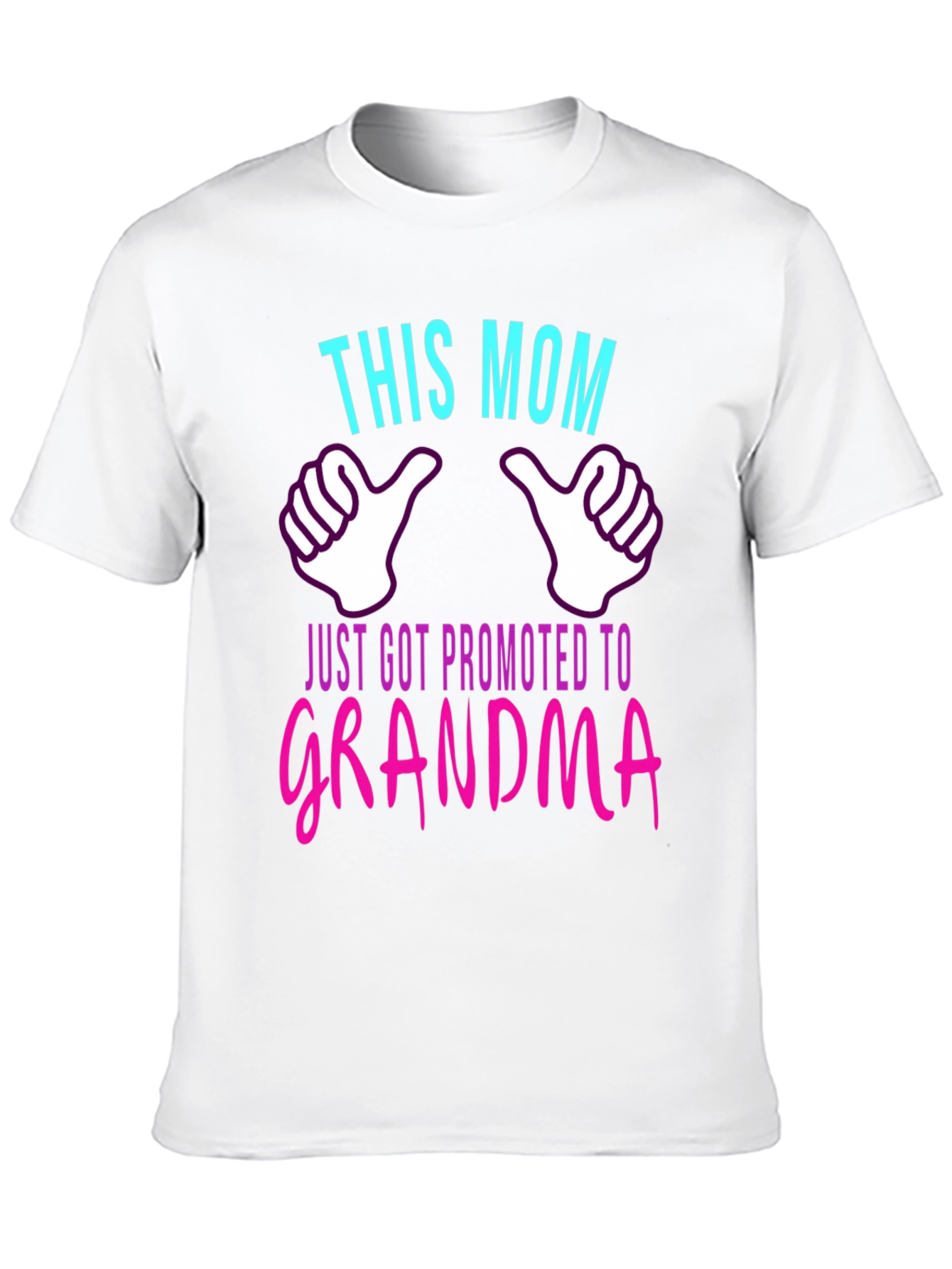 Black This Mom Just Got Promoted to Grandma T-Shirt view 10