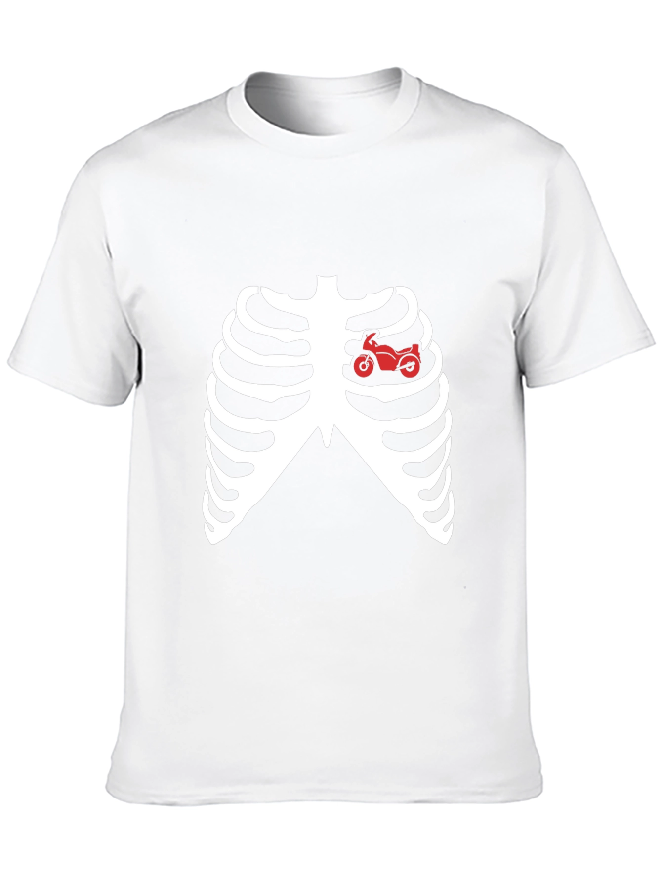 Black Motorcycle Heartbeat T-Shirt view 10