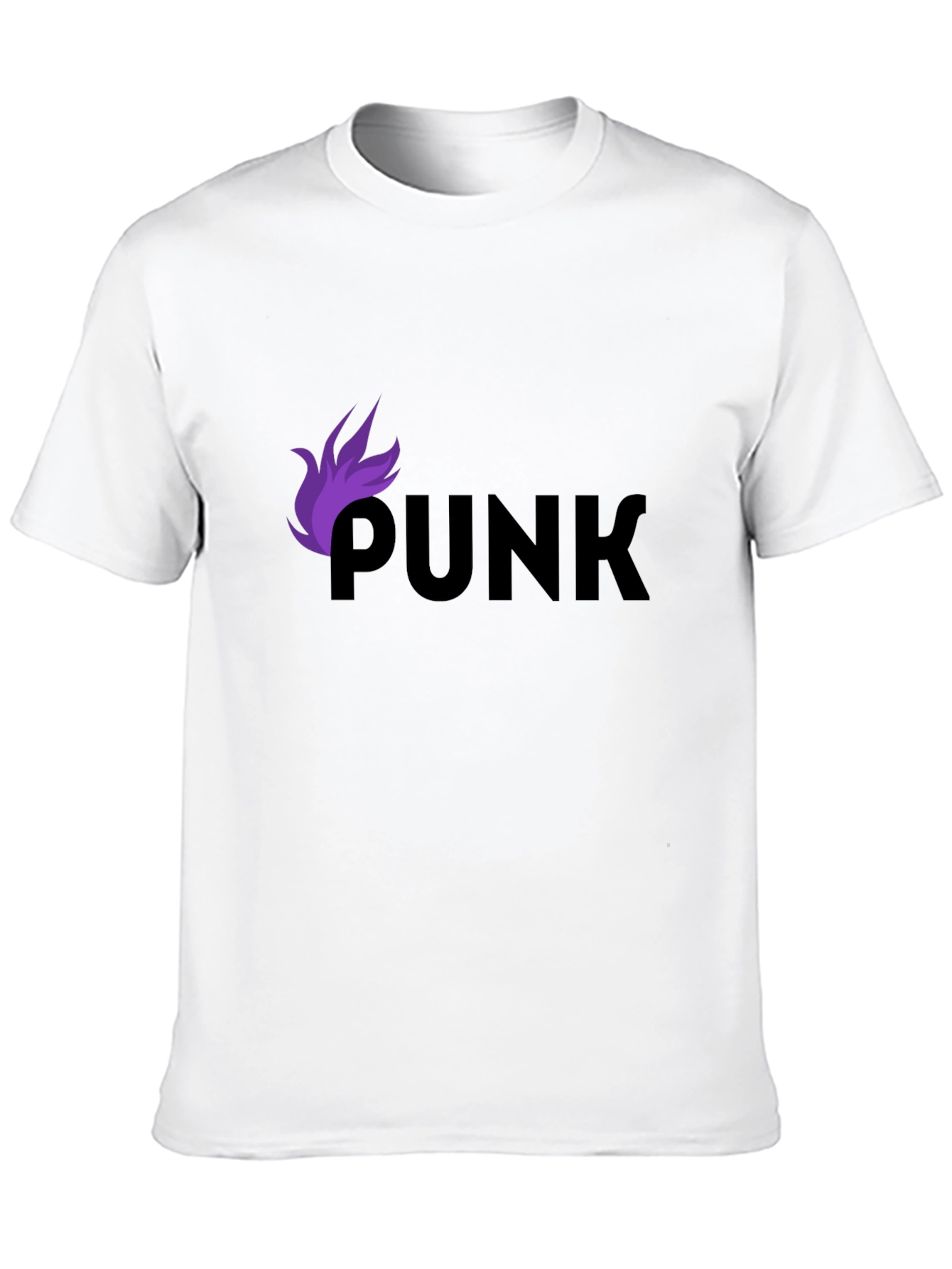 Black Punk Graphic Tee - Black Cotton T-Shirt view 10