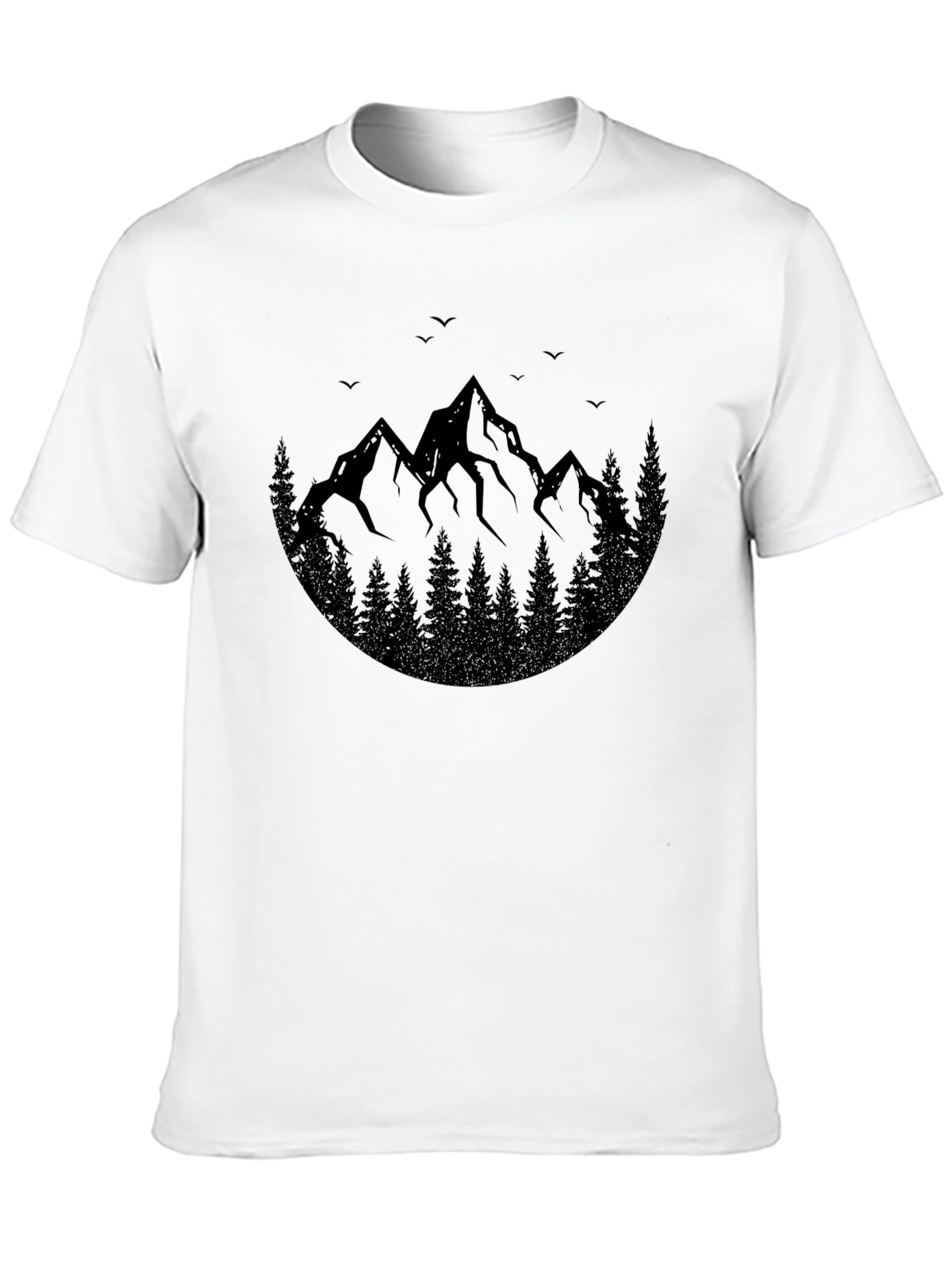 Black Mountain Silhouette Graphic T-Shirt view 10