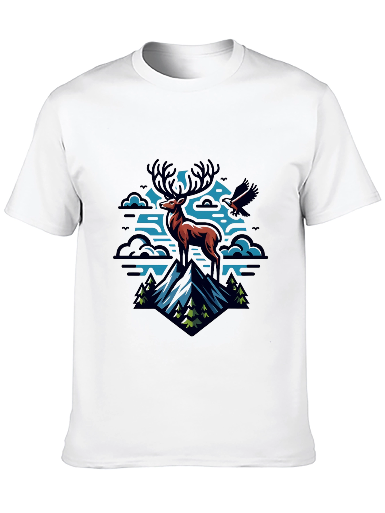 Black Mountain Deer Graphic Tee view 10