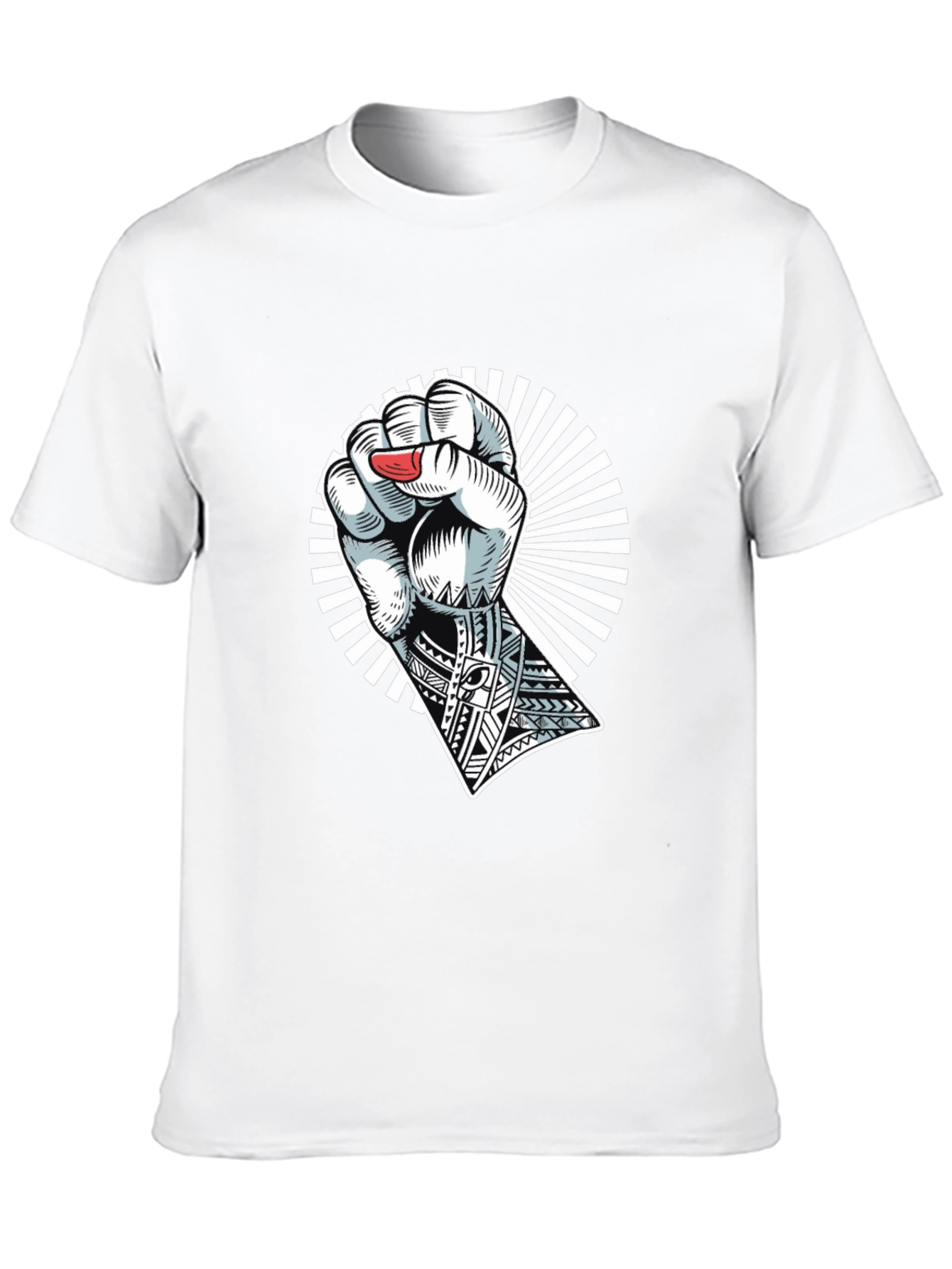Black Empowered Fist Graphic Tee - Black view 10