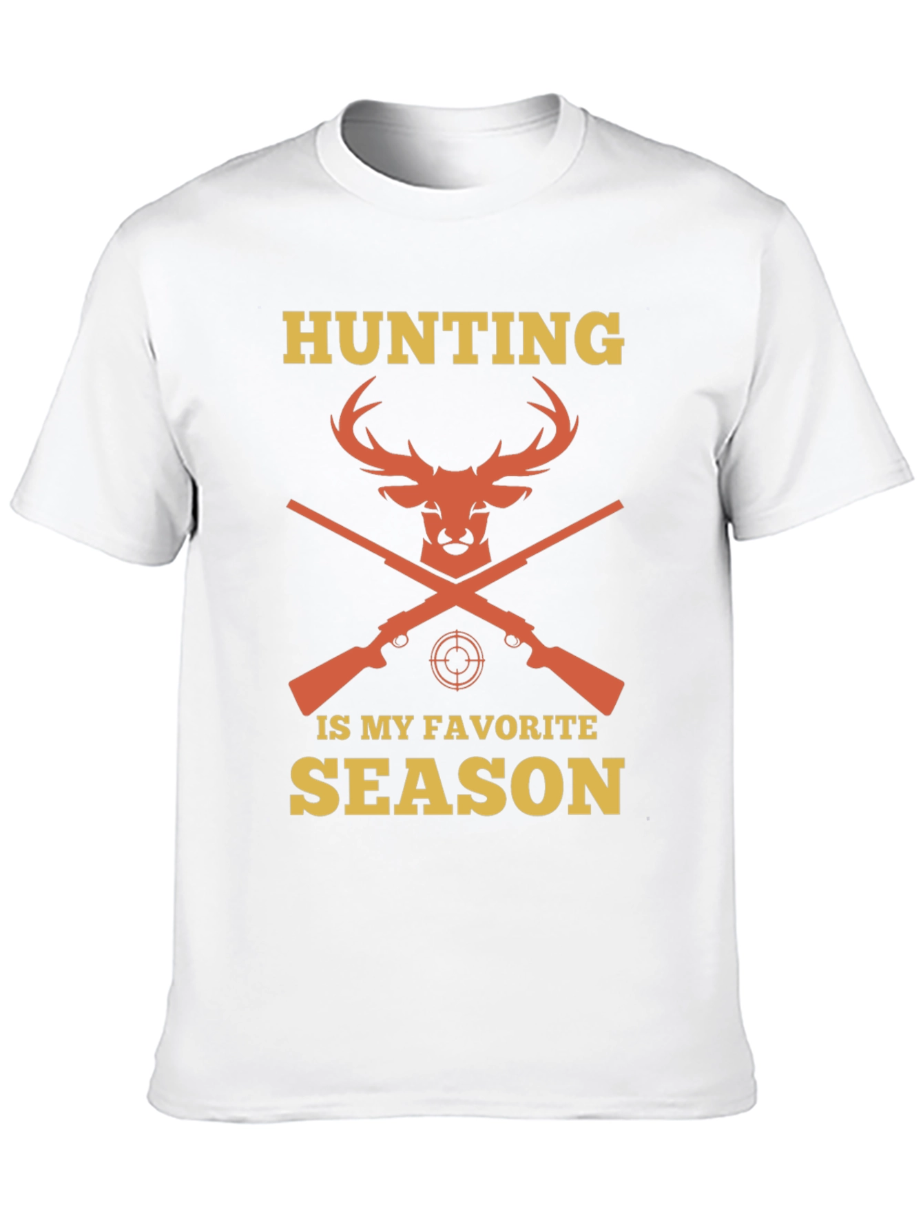 Black Hunting Season Tee - Deer & Rifle Design view 10