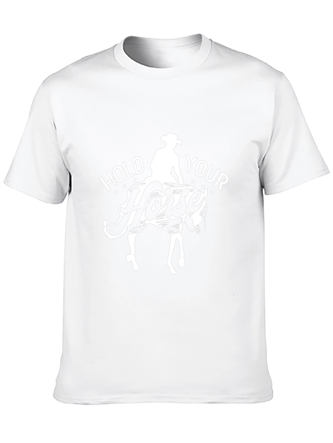 Black Hold Your Horse Graphic Tee - Unisex view 10