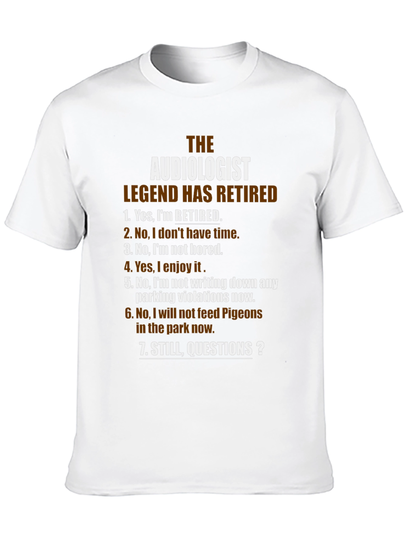 Black The Audiologist Legend Retired T-Shirt view 10