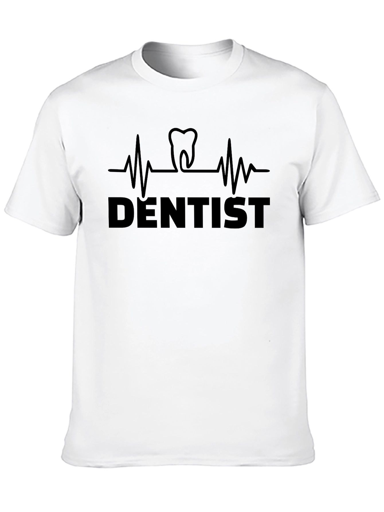 Black Dentist Heartbeat T-Shirt - Perfect Gift for Dentists! view 10