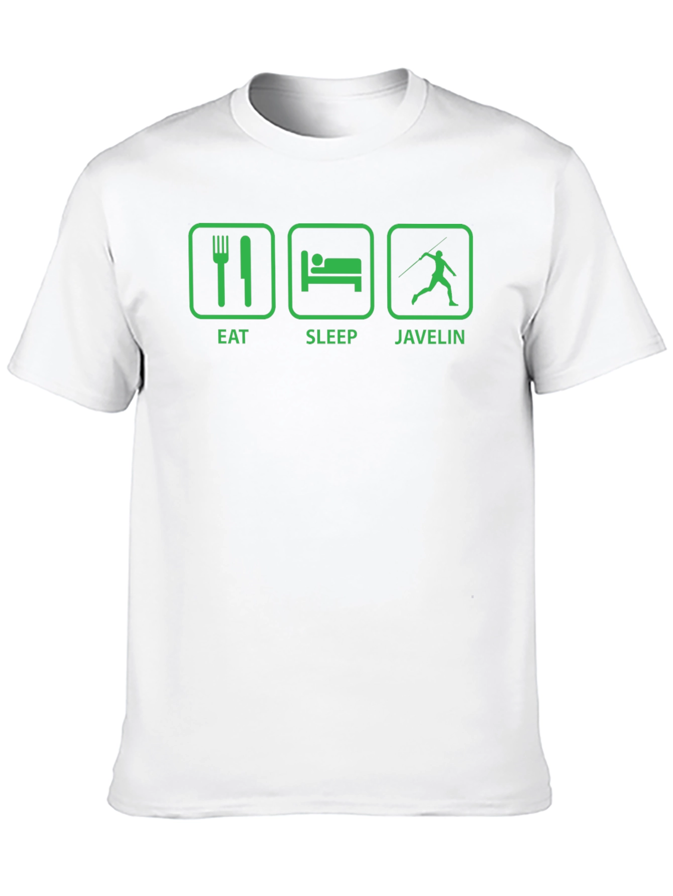 Black Eat Sleep Javelin Black T-Shirt - Throwing Sports Tee view 10