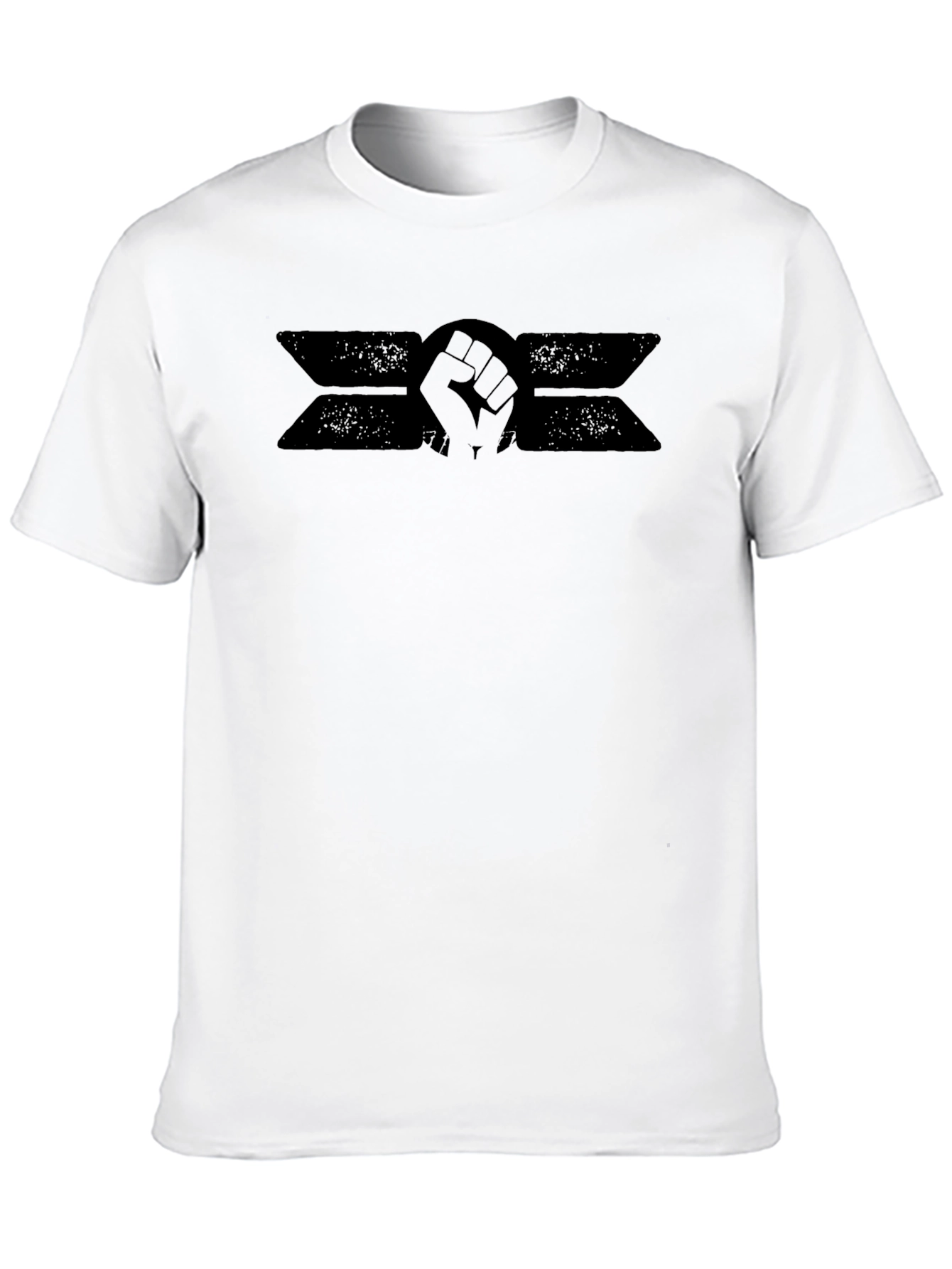 Black Black Fist Graphic Tee - Unisex Cotton T-Shirt view 10