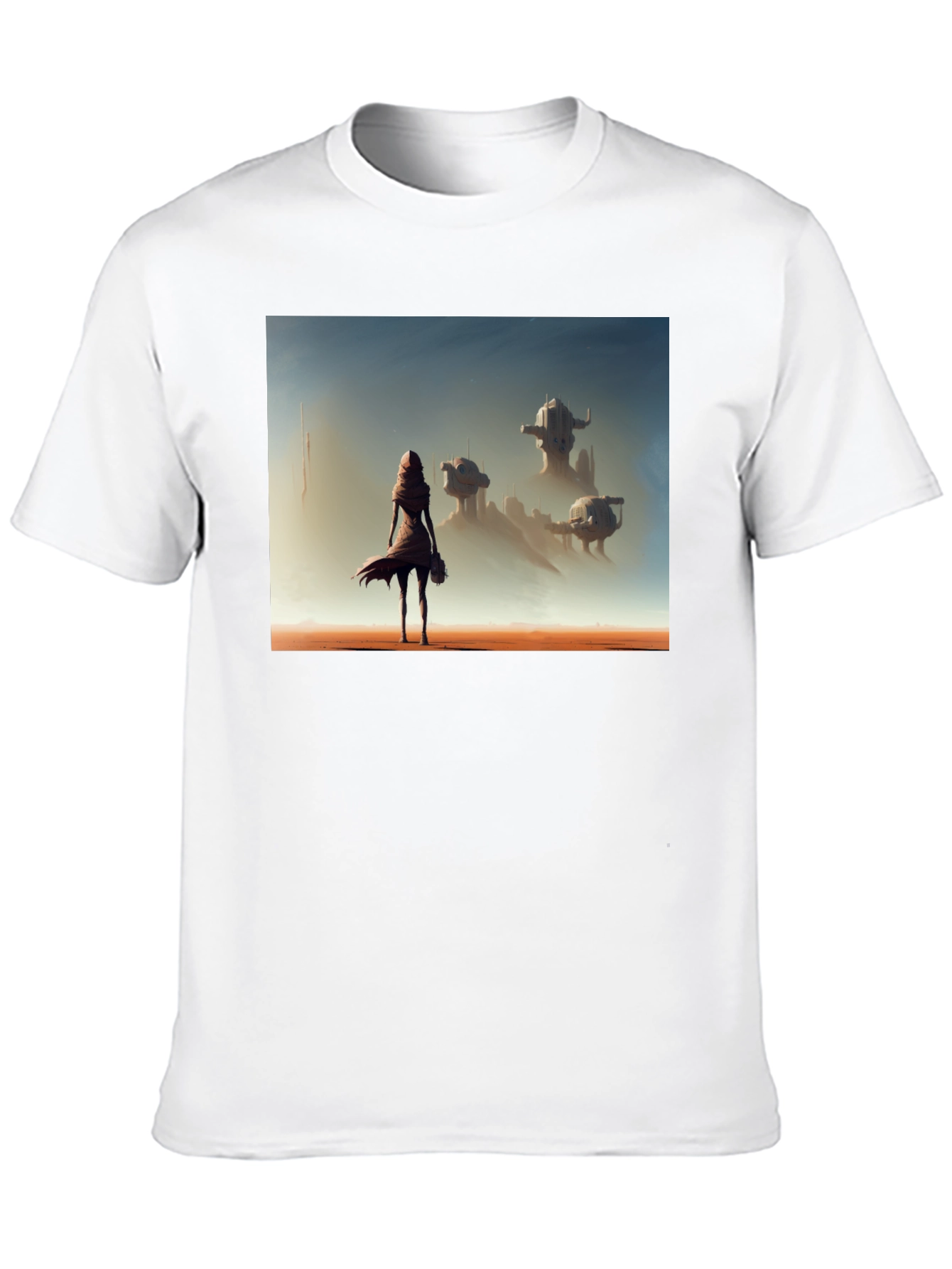 Black Sci-Fi Traveler Graphic T-Shirt view 10