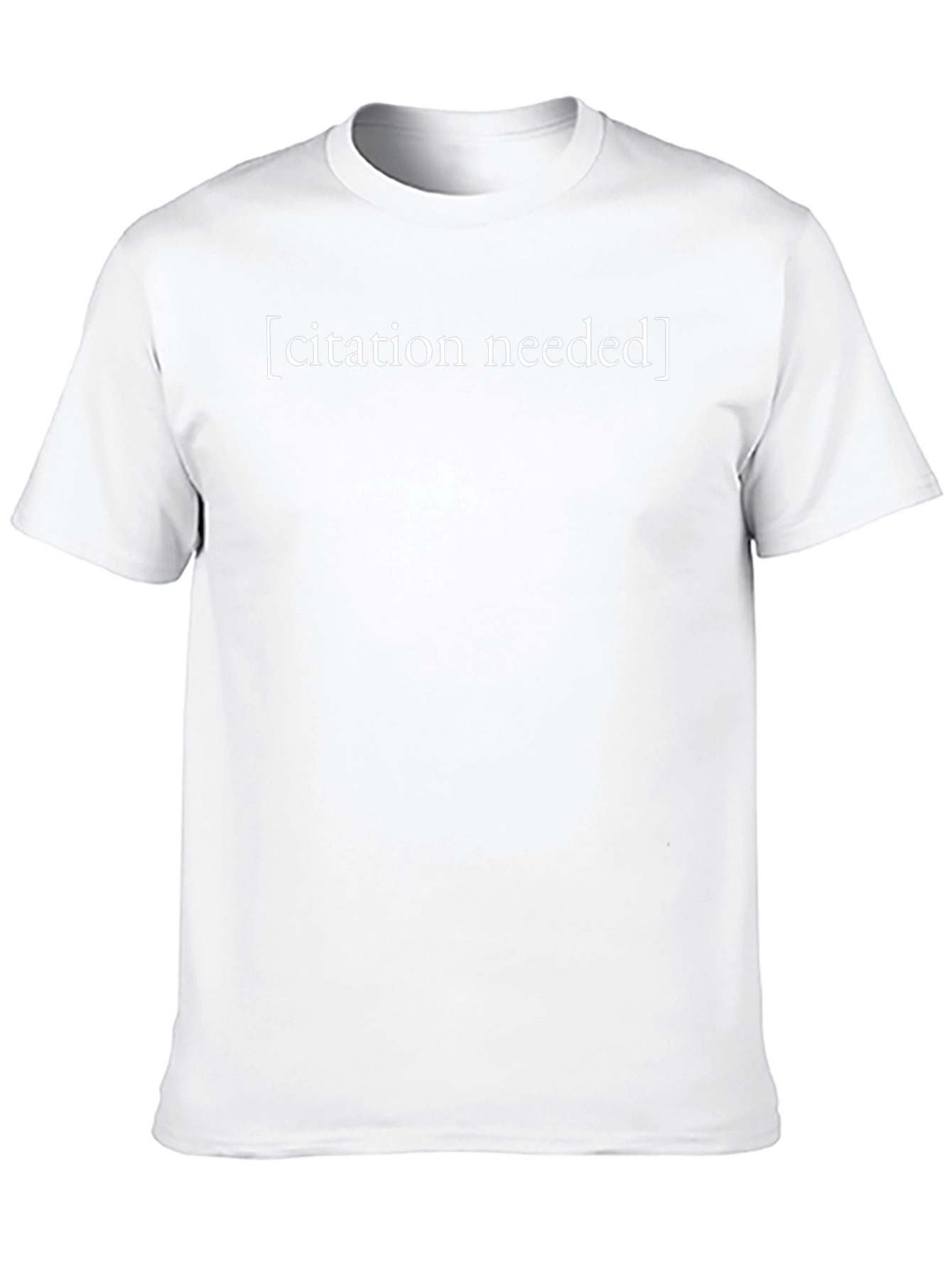 Black Citation Needed Graphic T-Shirt view 10